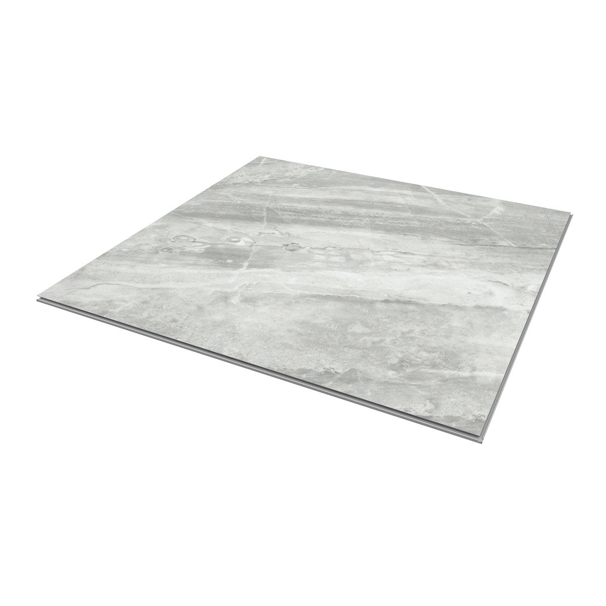 VILO Wandpaneel Fliesen SPC-Vinyl Bodenbelag 60x60cm 4 Stück 1,44qm ash grey, BxL: 60,0x60,0 cm, 0,36 qm, (Karton mit 4 Platten, 1,44 qm) einfache Montage, Marmoroptik, geringes Gewicht