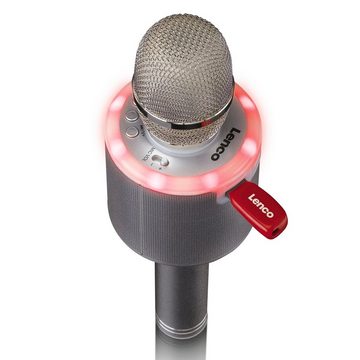 Lenco Mikrofon BMC-085SI- Karaoke-Mikrofon mit Bluetooth