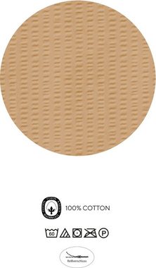 Bettwäsche Adam, Biberna, Soft-Seersucker, 2 teilig, 100% Baumwolle, bügelfrei, mit Reißverschluss, ganzjährig einsetzbar