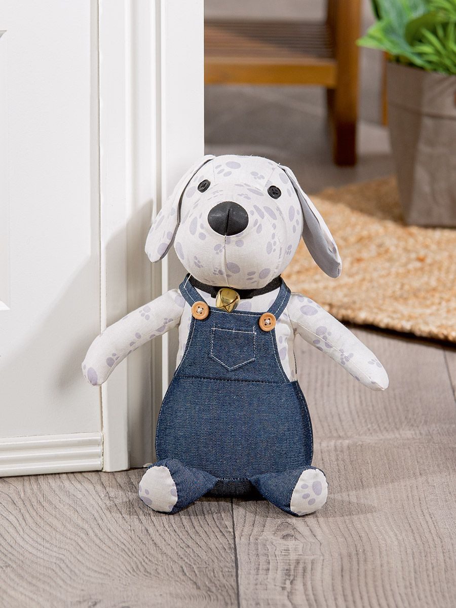 GILDE Türstopper Türstopper Bello Hund in Latzhose, Baumwolle und Polyester