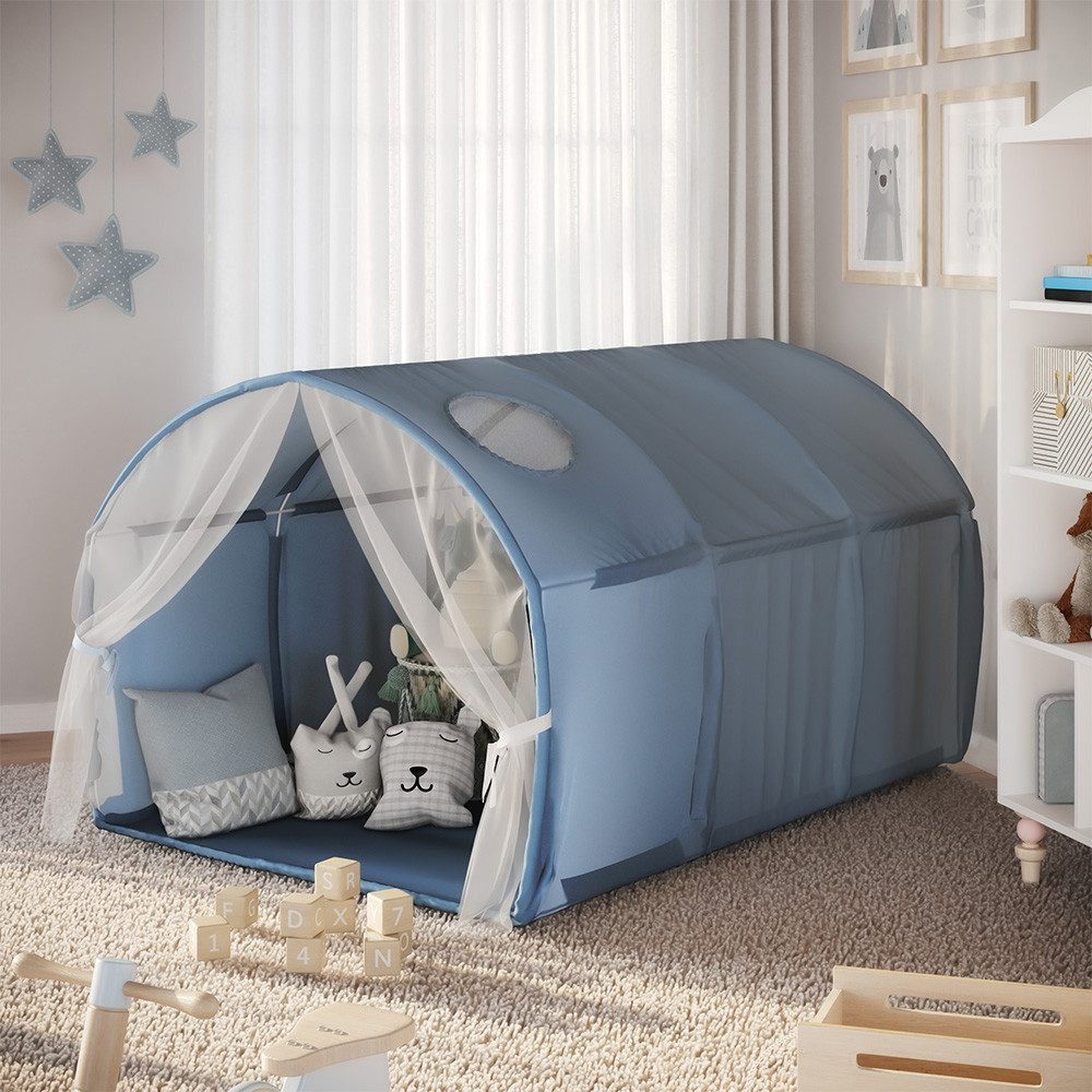 VitaliSpa® Spielzelt Kubby, Blau, 100 x 80 cm mit Fenster und Netz (1-tlg) günstig online kaufen