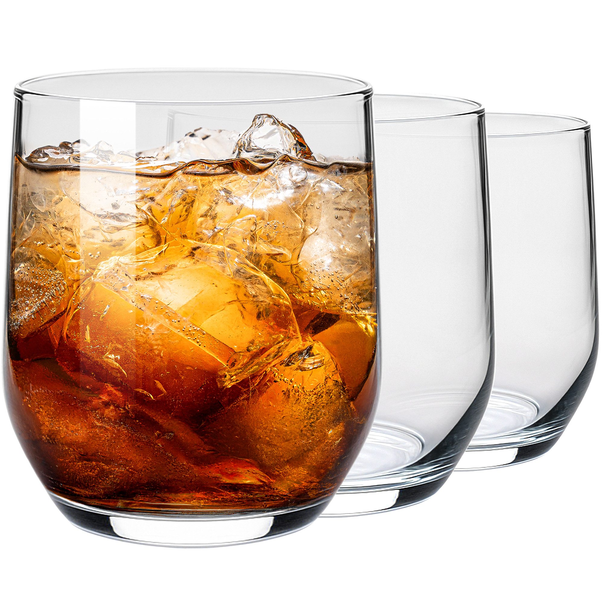 KONZEPT Gläser-Set Trinkgläser Set 6/12-teilig, Transparente 300ml, 6-tlg., Wassergläser Set, Ideal für Saft, Cocktails, Eiskaffee