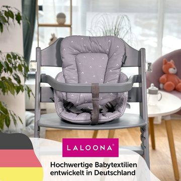 LaLoona Hochstuhlauflage Grau, Sitzverkleinerer für Hochstuhl Bebeconfort Timba - Baby Sitzpolster
