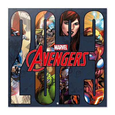 empireposter Wandkalender »Marvel Avengers - Kalender 2023 - 12 Monate inklusive Poster - 30x30 cm«