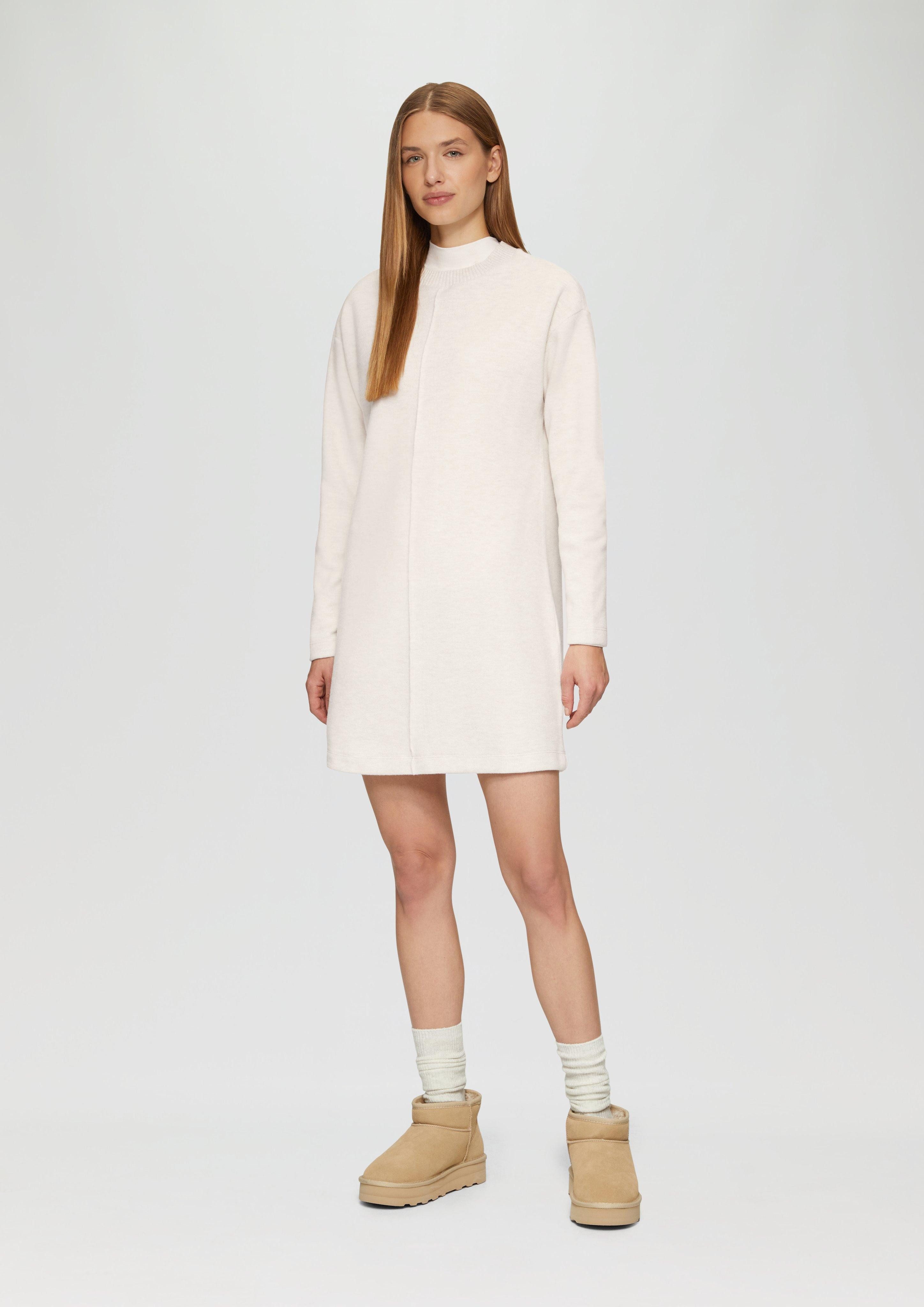 Minikleid Weiches Sweat-Kleid mit Ziernaht