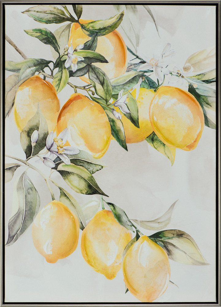 ArtUniverse Gemälde Leinwandbild Zitronenbaum 52 x 72 cm, Modern