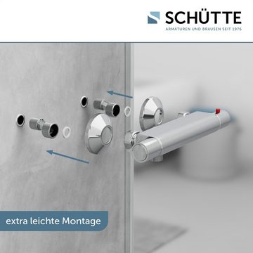 Schütte Duscharmatur Vigo mit Thermostat, Mischbatterie Dusche, Duschthermostat in Chrom