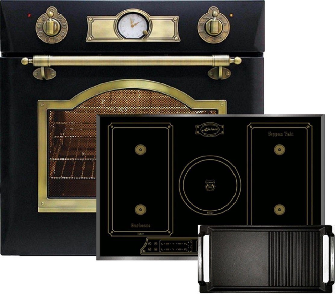 Kaiser Küchengeräte Backofen-Set EH 6355 Em+KCT 7797 FI EM+Grillplatte ...