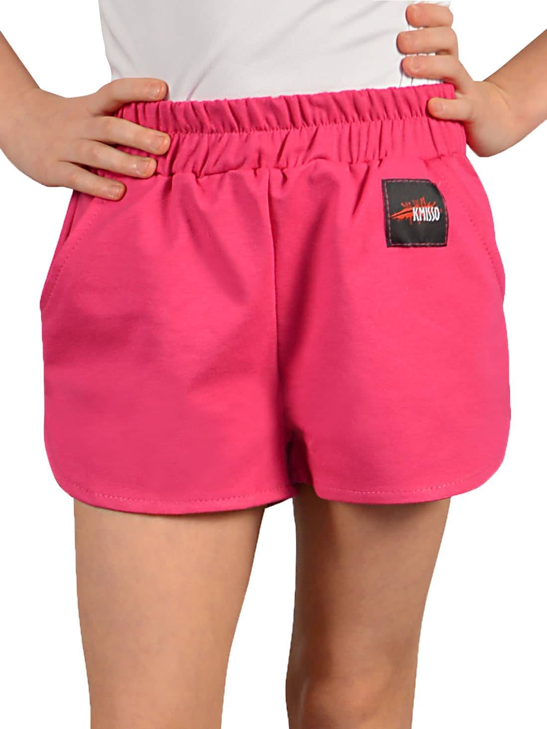casual (1-tlg) Pink Blumenmuster Mädchen mit KMISSO Shorts Shorts