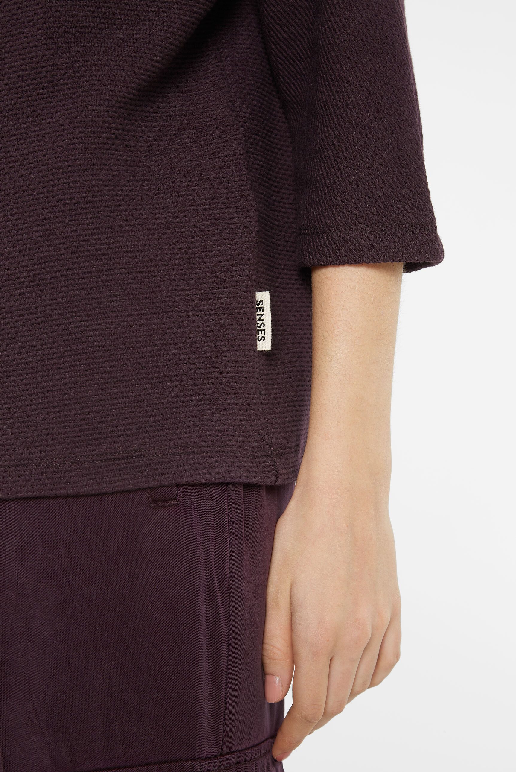 SENSES.THE LABEL 3/4-Arm-Shirt mit Baumwolle
