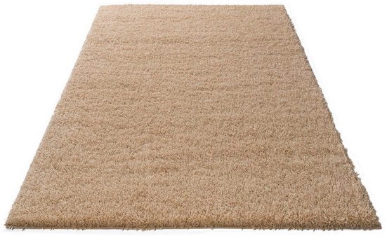 Hochflor-Teppich »Shaggy Soft«, Bruno Banani, rechteckig, Höhe 30 mm, gewebt, Uni Farben, besonders weich, ideal im Wohnzimmer & Schlafzimmer