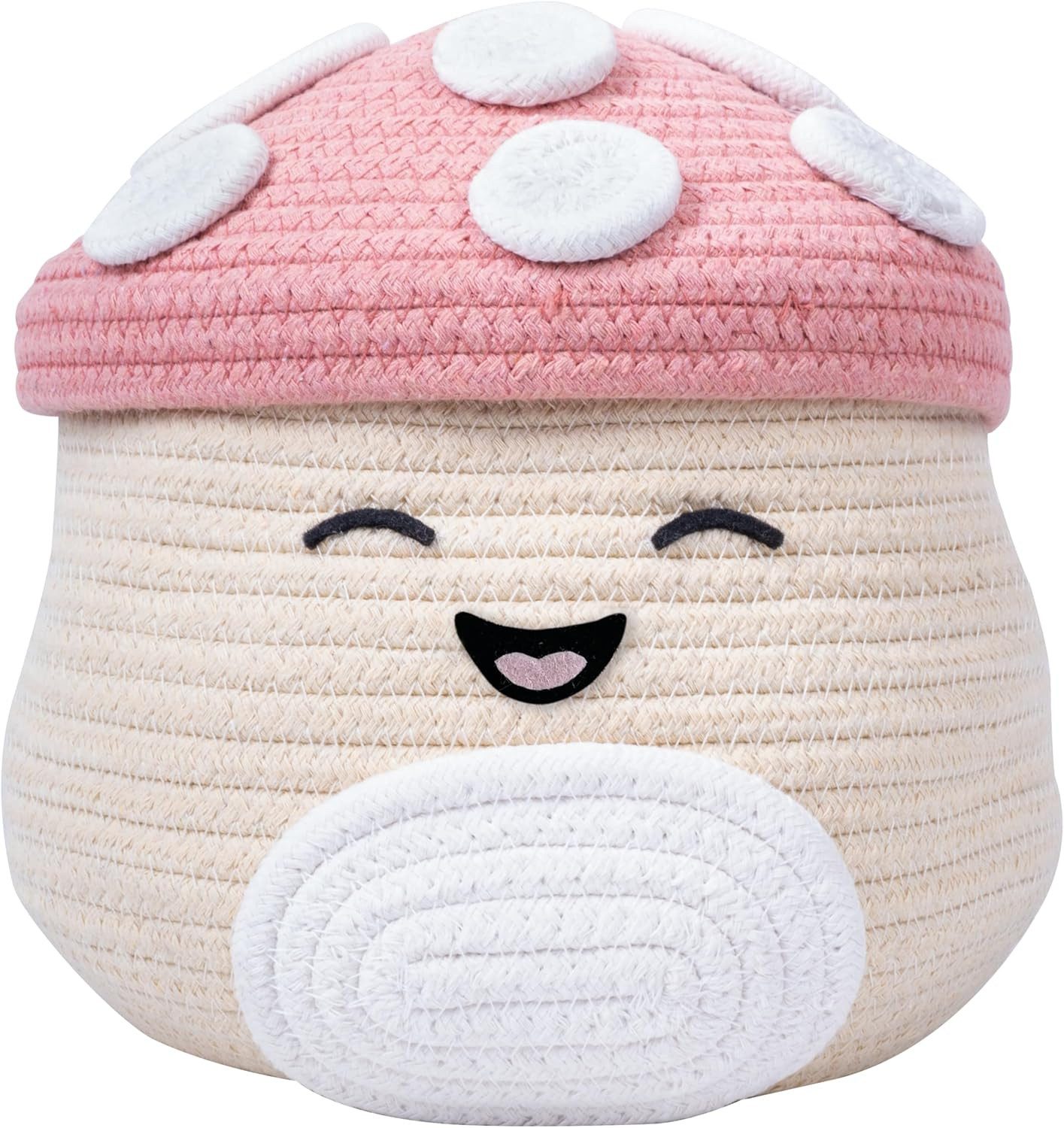 Fizz creations Häkelkorb Squishmallows Malcolm der Pilz, Offiziell lizenziertes Squishmallows Merchandise
