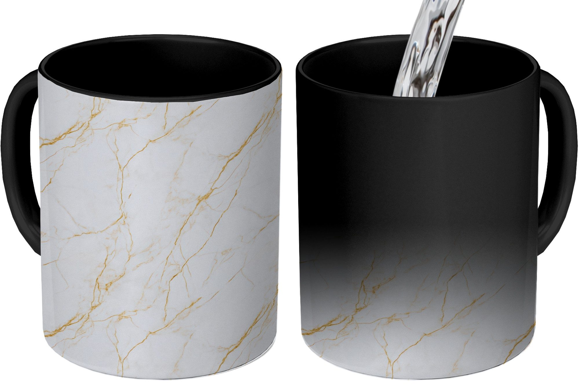Tasse Weiß - Marmor - Gold - Luxuriös