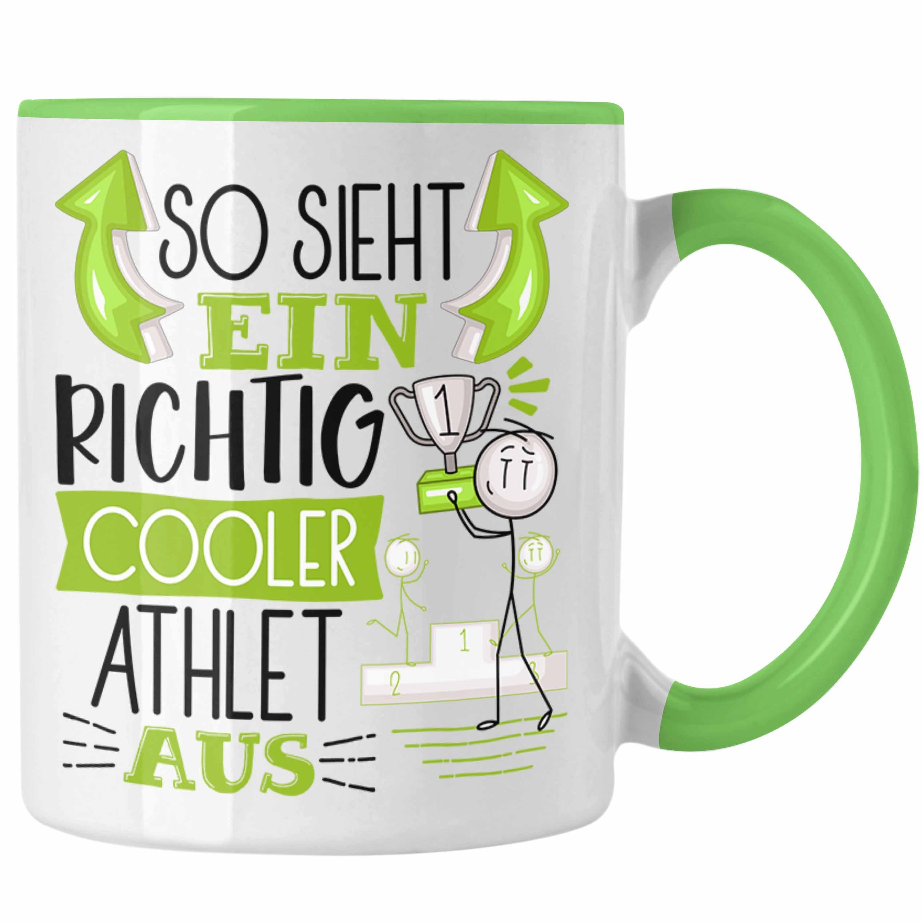 Geschenki Cooler Grün Geschenk Tasse Trendation Athlet So Sieht Athlet Tasse Aus RIchtig Ein