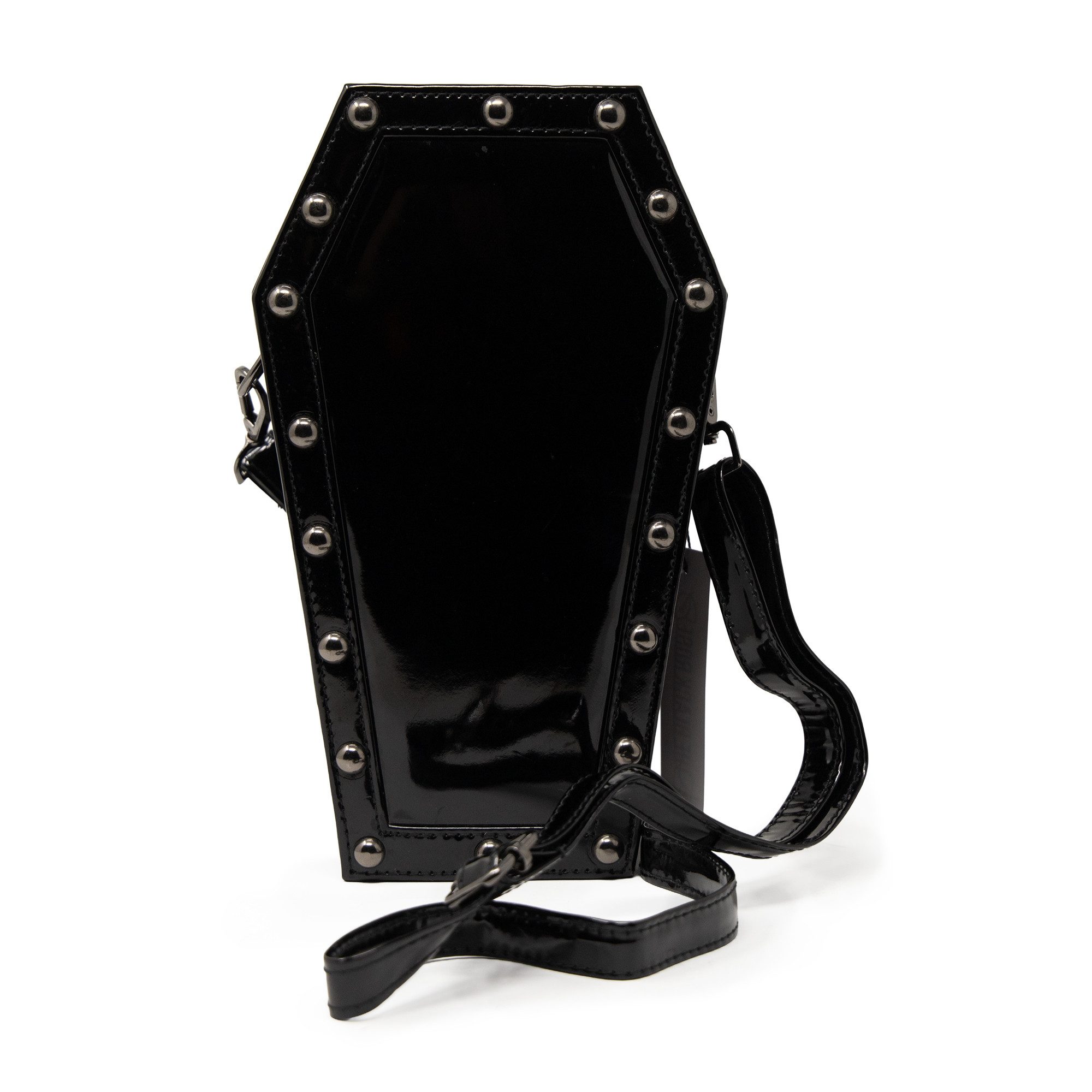 The Black Rose Handtasche The Black Rose Handtasche Morticia für Damen, Schwarz, Sargform