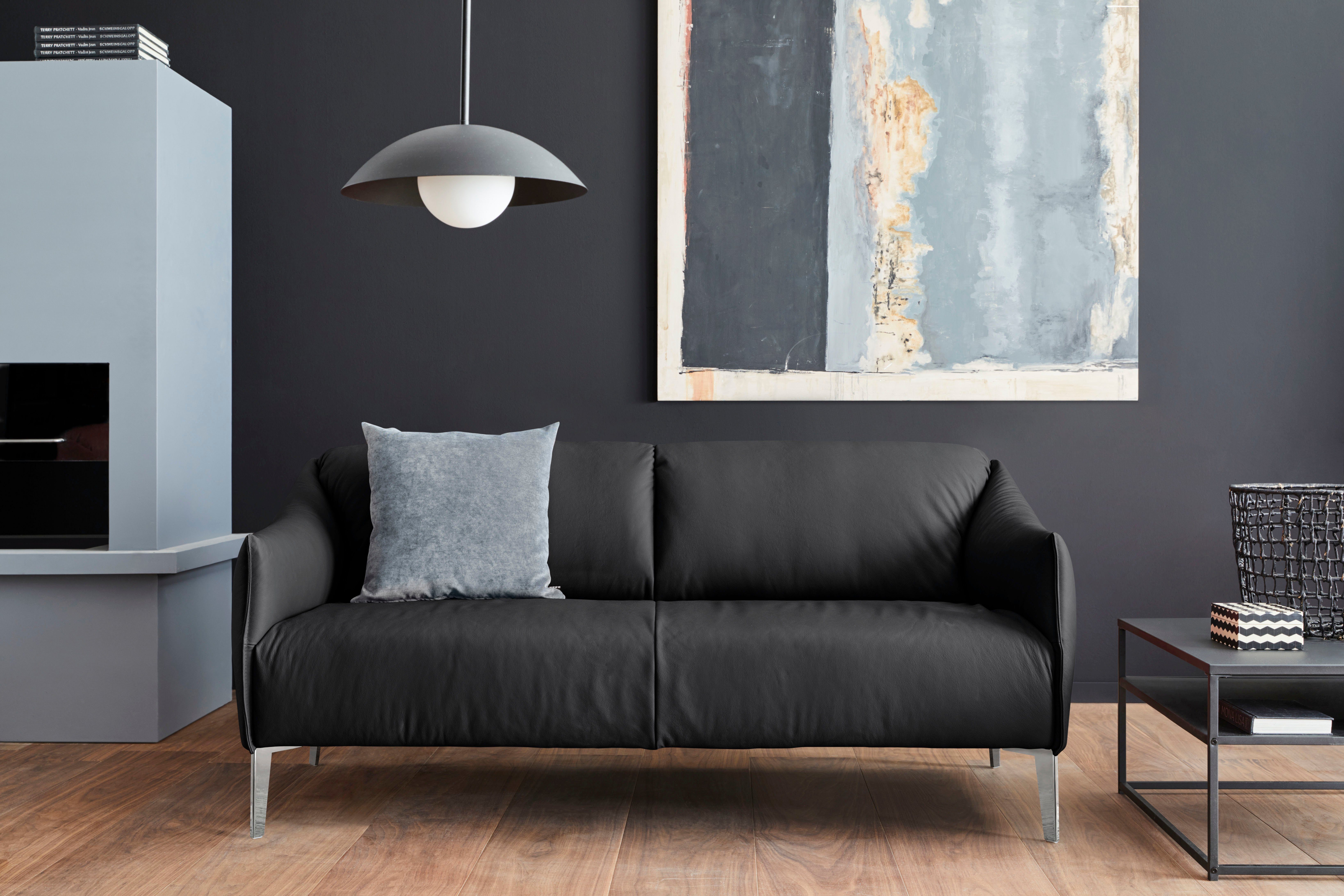 W.SCHILLIG 2,5-Sitzer sally, mit Metall-Winkelfüßen in Chrom glänzend, Breite 194 cm