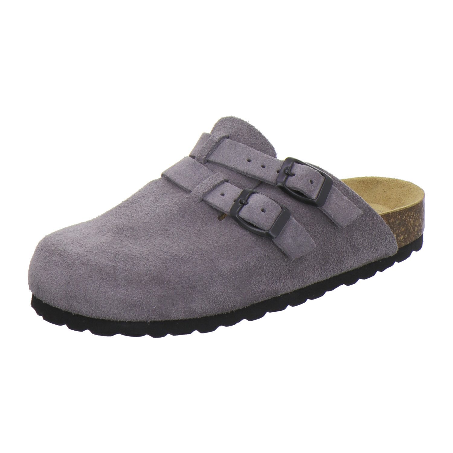 AFS-Schuhe 290283 Clogs Pantolette für Damen aus Leder mit Fußbett, Hausschuhe Made in Germany