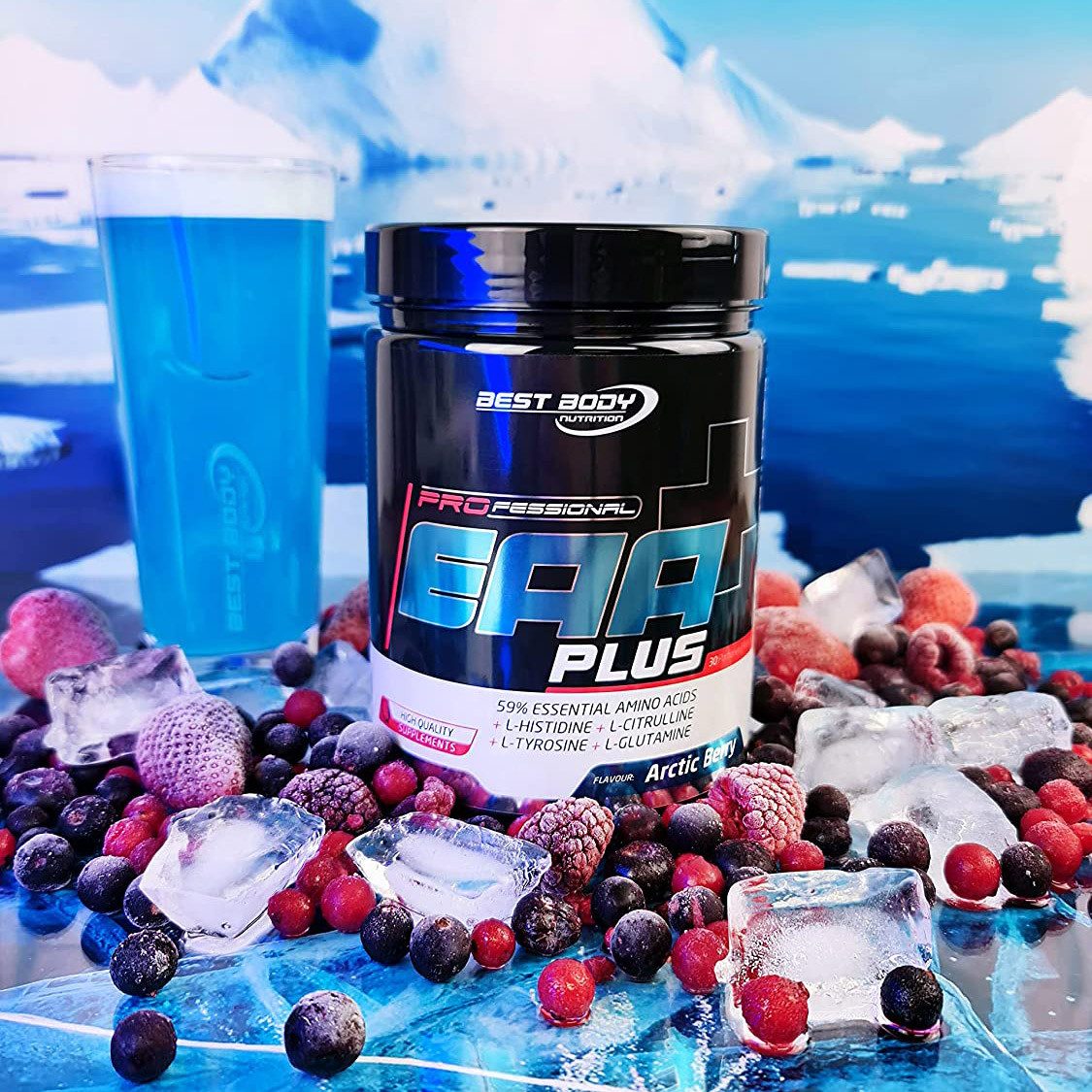 Best Body Nutrition Professional EAA Plus - 450 g Dose Pulver, 450 g