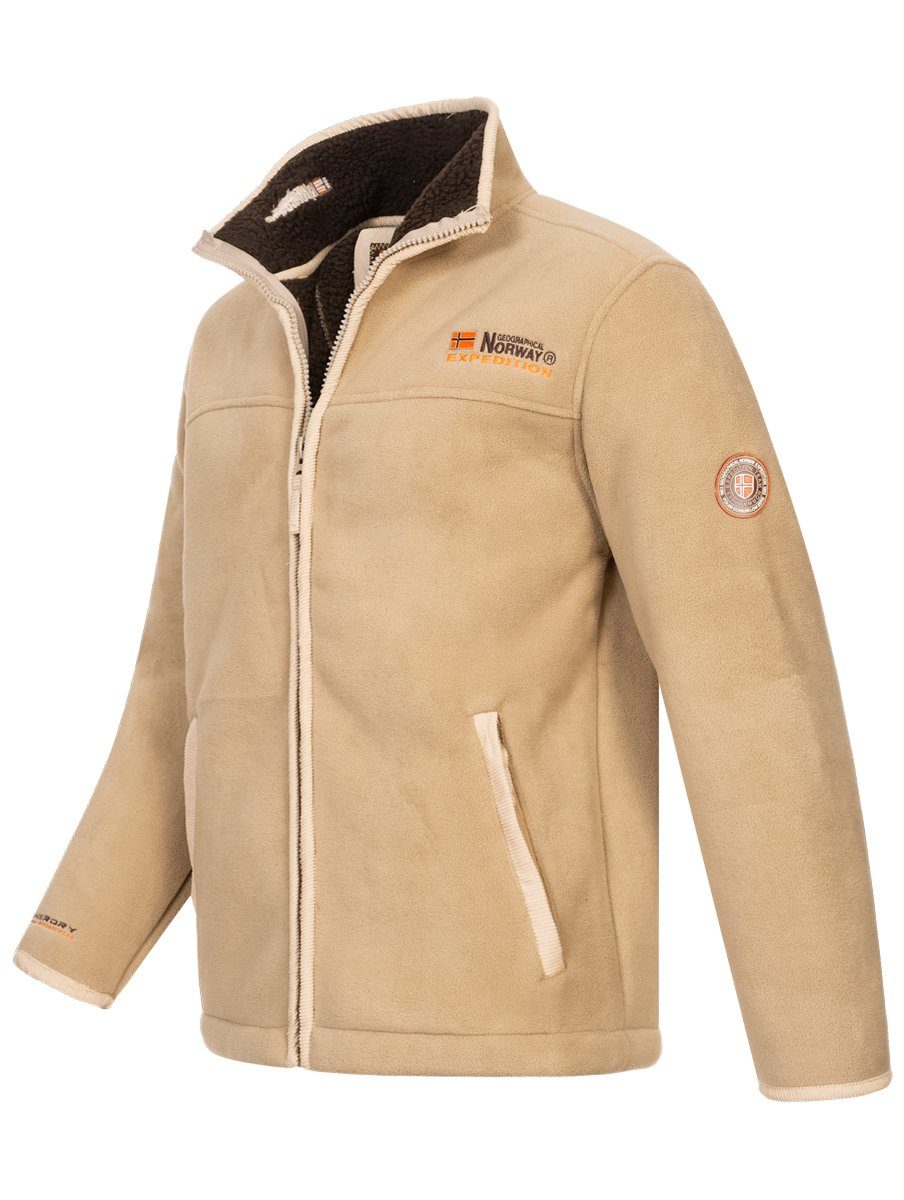 Geographical Norway Fleecejacke Herren Fleece Warm PolarFleece Teddyfell Futter Winter Jacke Outdoor – Bild 2 von 3