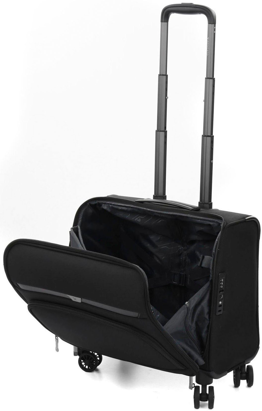 RONCATO Business-Trolley, 15,6" für schwarz, Rollen, Business-Trolley Laptop Laptopfach 4R BIZ 4 mit 4.0 (PC15.6"/TABLET),