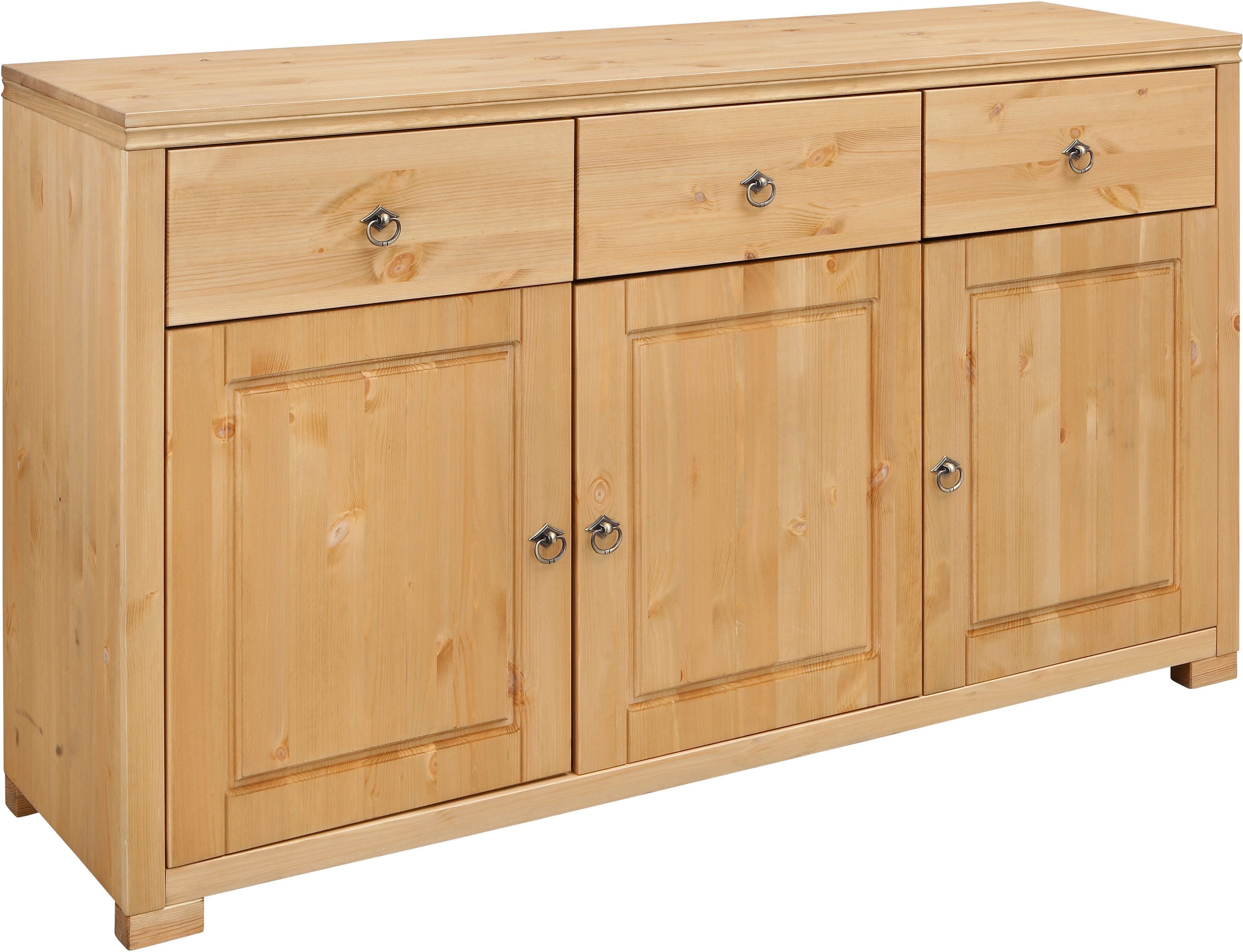 Home affaire Sideboard Gotland, Kommode, Breite 147 cm, aus massiver Kiefer, FSC®