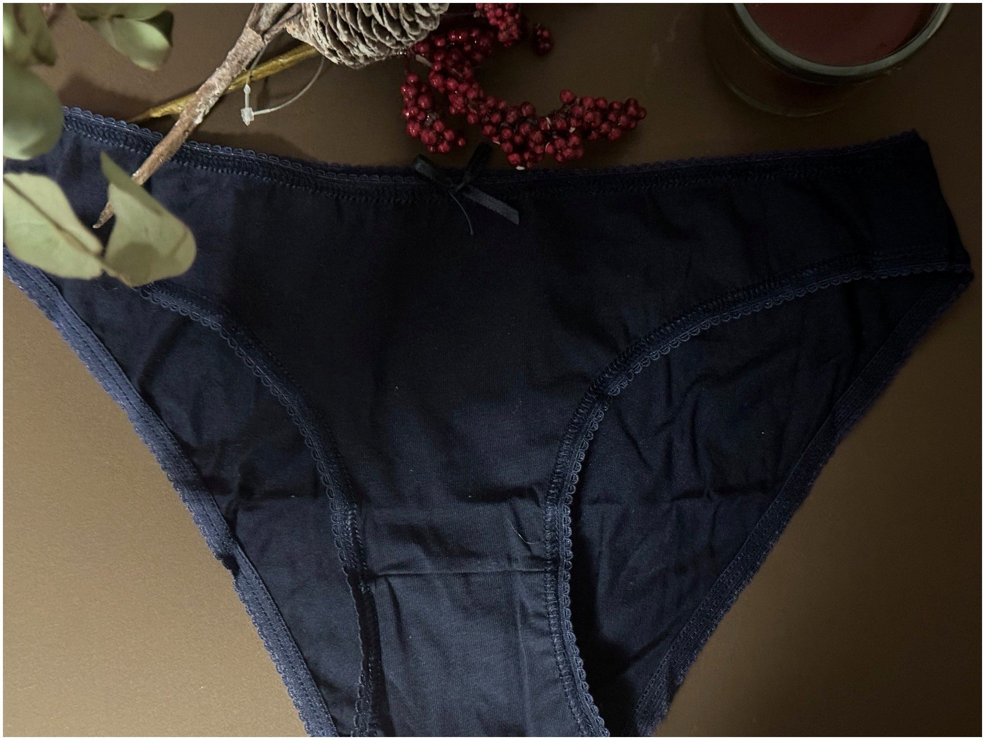 Slip Damen Slip 7er Pack – Gemustert, Baumwolle, Mit Schleifchen