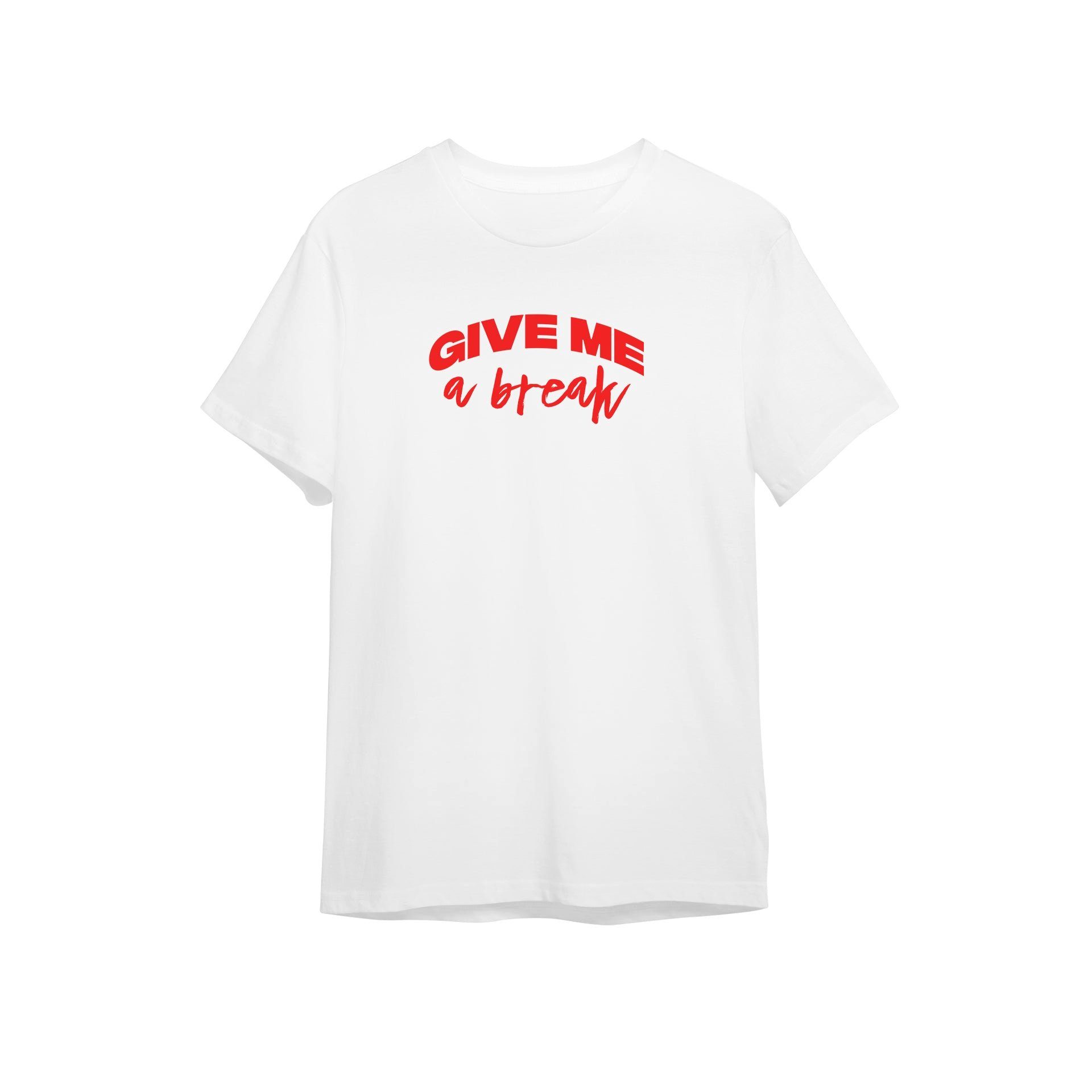 Supa Hype T-Shirt »Give me a break Herren Tshirt Farbe Weiß« (1-tlg) aus  reiner Baumwolle, mit Frontprint online kaufen | OTTO