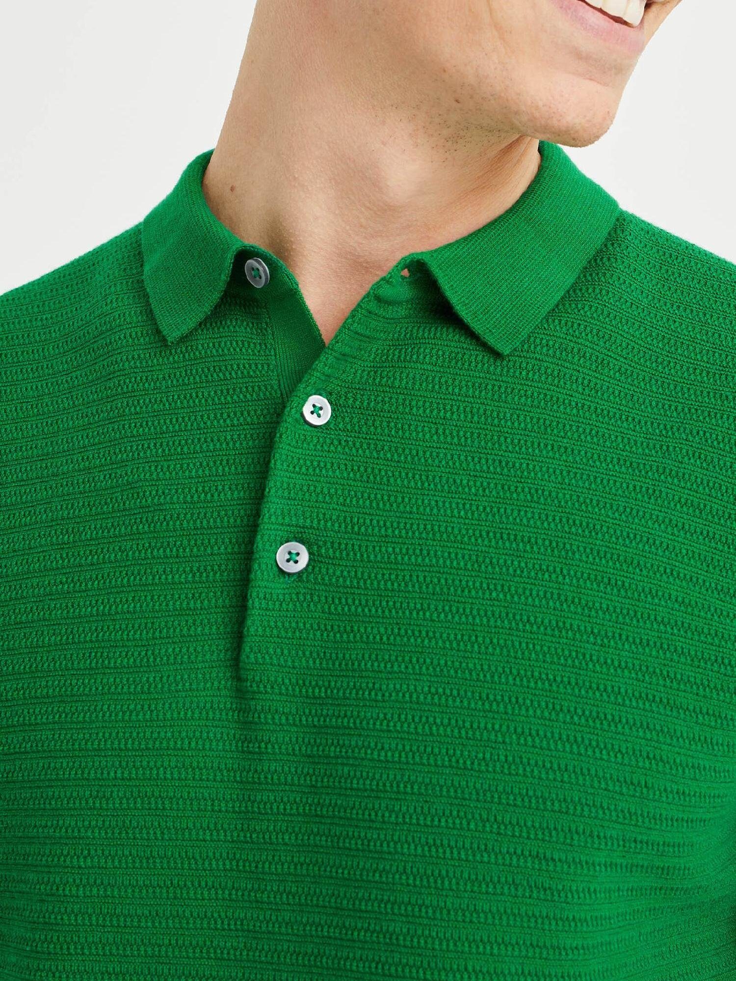 WE Fashion Poloshirt (1-tlg) Grün