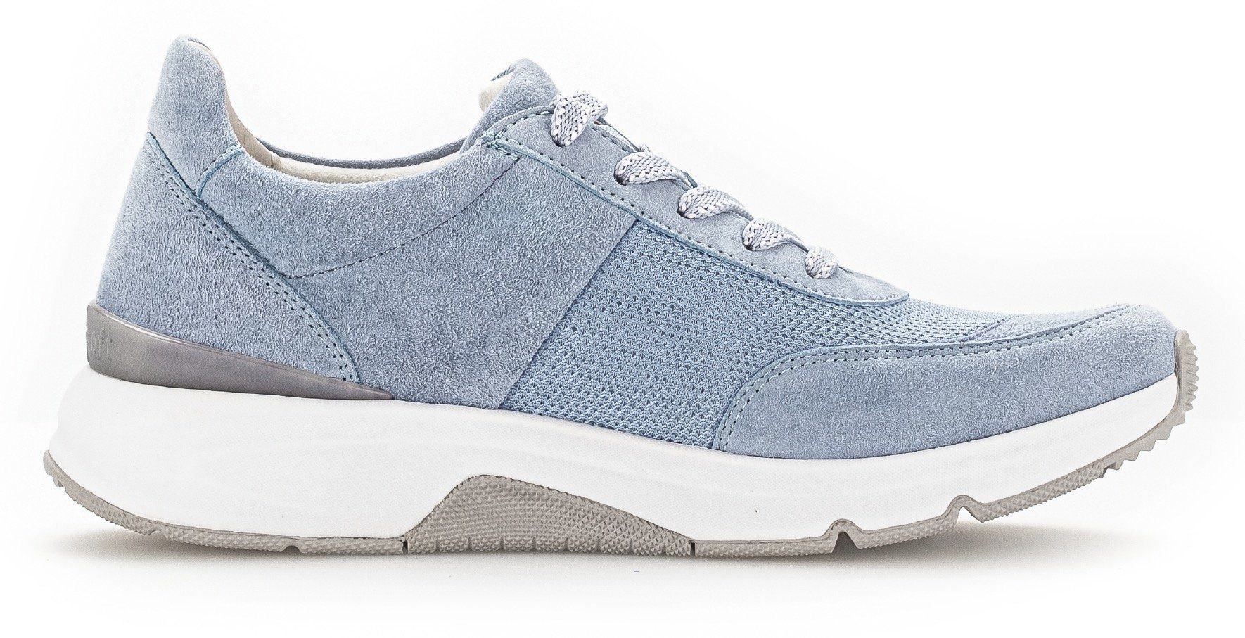 Gabor Rollingsoft Keilsneaker, Freizeitschuh, Halbschuh, Schnürschuh, Logoschriftzug an der Ferse