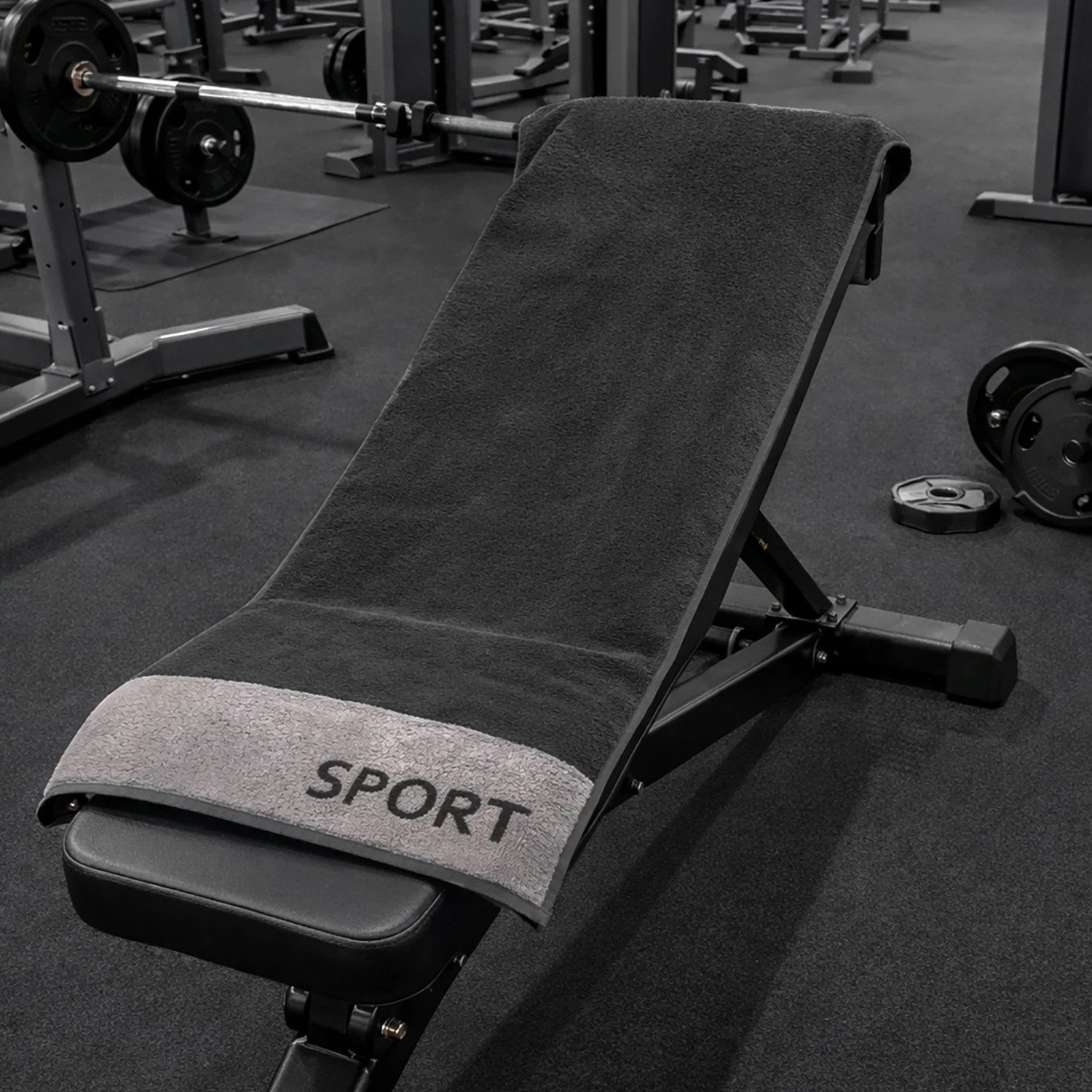 Cawö Handtuch Cawö Fitness & Gym Handtuch 6290 Farbe 77 metal Sport 50x130, Walkfrottier, 100% Baumwolle