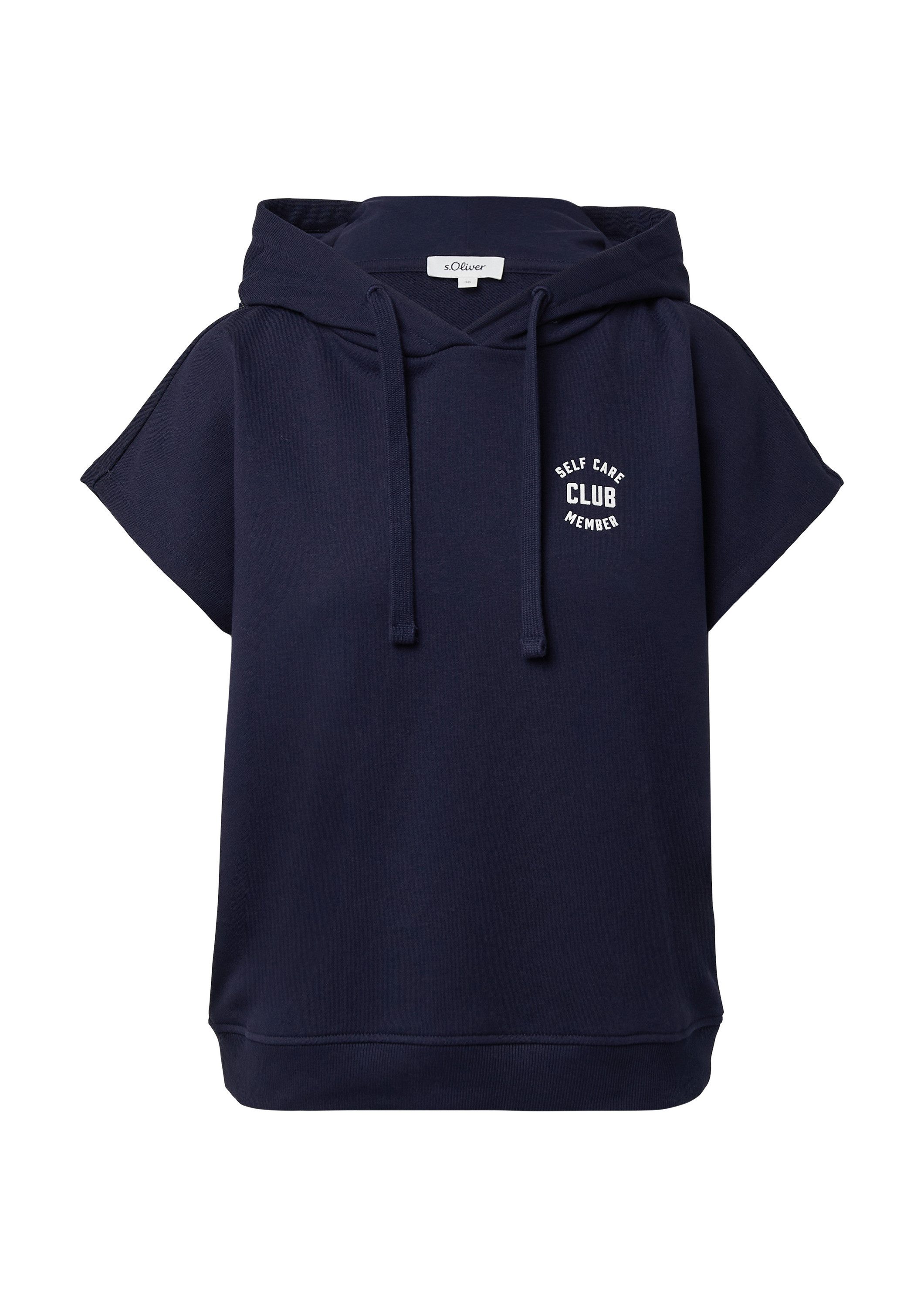 s.Oliver Sweatshirt Sweatshirt Sweatshirt mit Kapuze und überschnittenen Sc günstig online kaufen