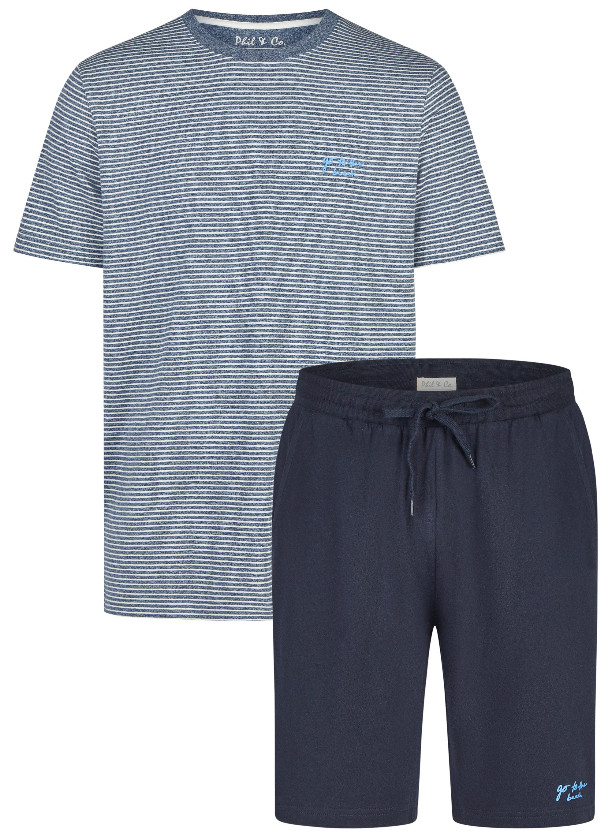 Phil & Co. Shorty Easy Sleep (Set, 2 tlg., 2-teilig) Herren Pyjama kurz Sho günstig online kaufen