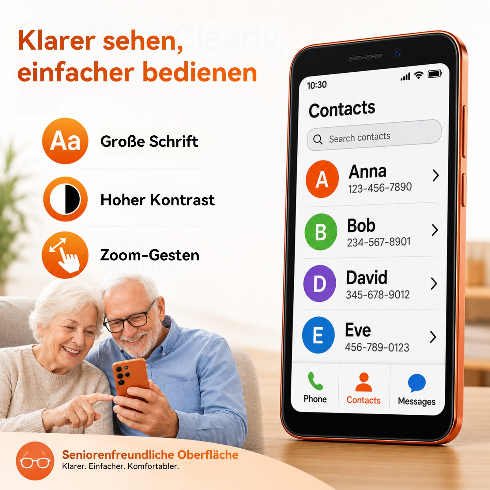 blackview WAVE 2C 5‘’ Handy ohne Vertrag, Android 16, 32GB/Face ID/mit Hülle Smartphone (5 Zoll, 32 GB Speicherplatz, 4G Dual SIM, 1080P-Video, Google Lens)
