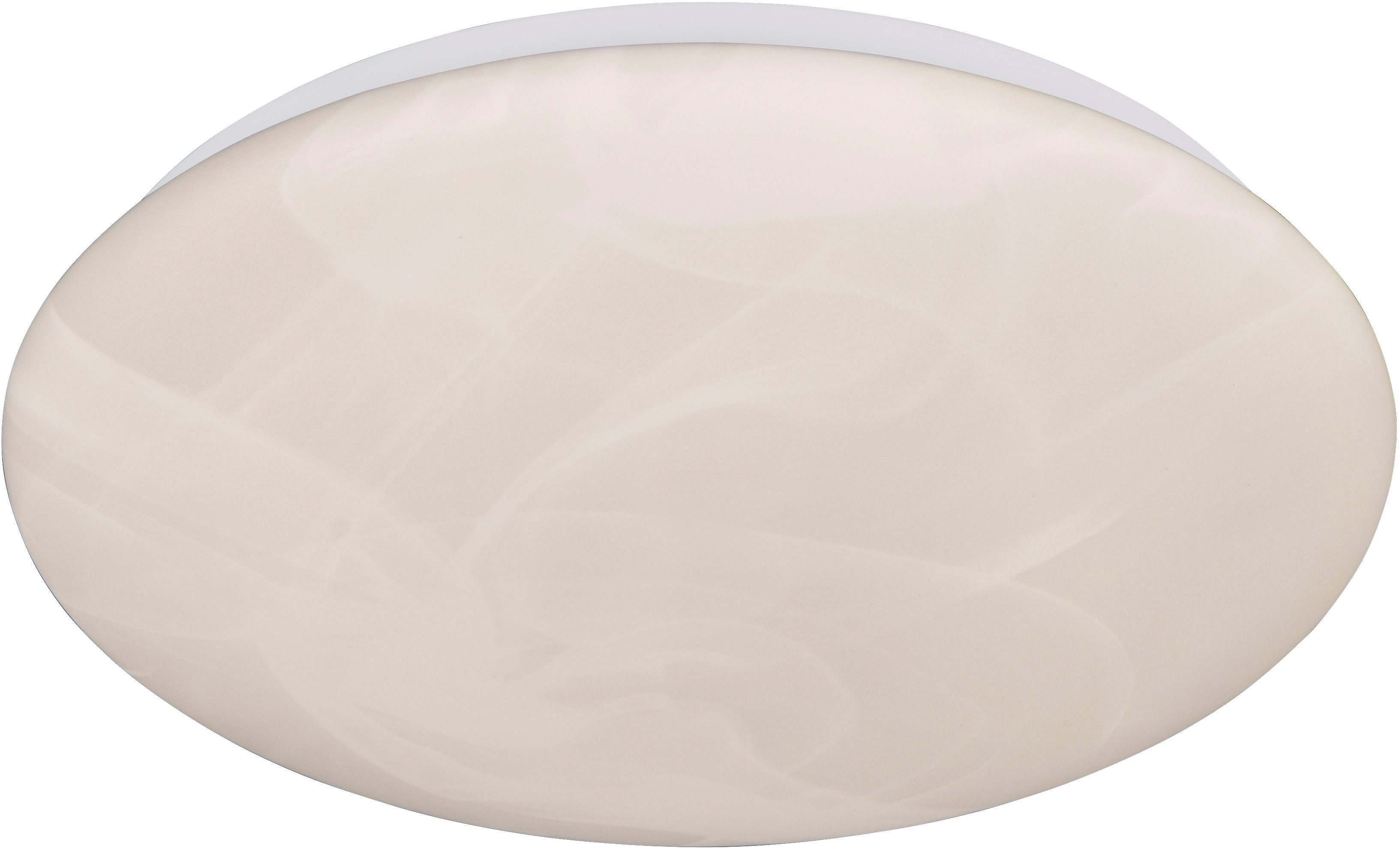 Reality Leuchten LED Deckenleuchte UMBRIA, LED Deckenlampe Kunststoff Alabaster weiß 4000K kaltweiß, LED fest integriert, Kaltweiß, 12W 1600 Lumen, Wand- oder Deckenlampe, Höhe 6,5 cm Ø 28 cm