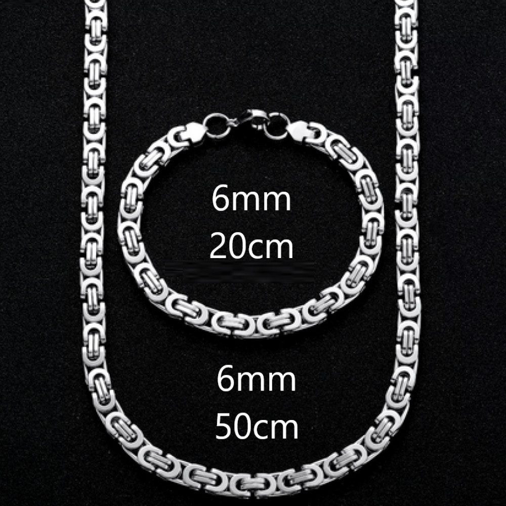 Ware aus aller Welt Edelstahlkette Königskette + Königsarmband versch. Läng günstig online kaufen