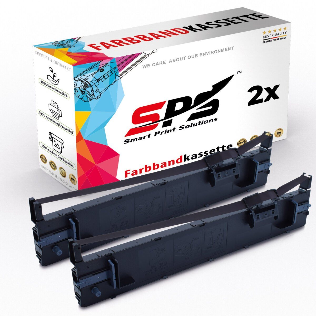 SPS Kompatibel für Epson LQ690 C13S015610 Nachfülltinte (für Epson, 2er Pack, x)
