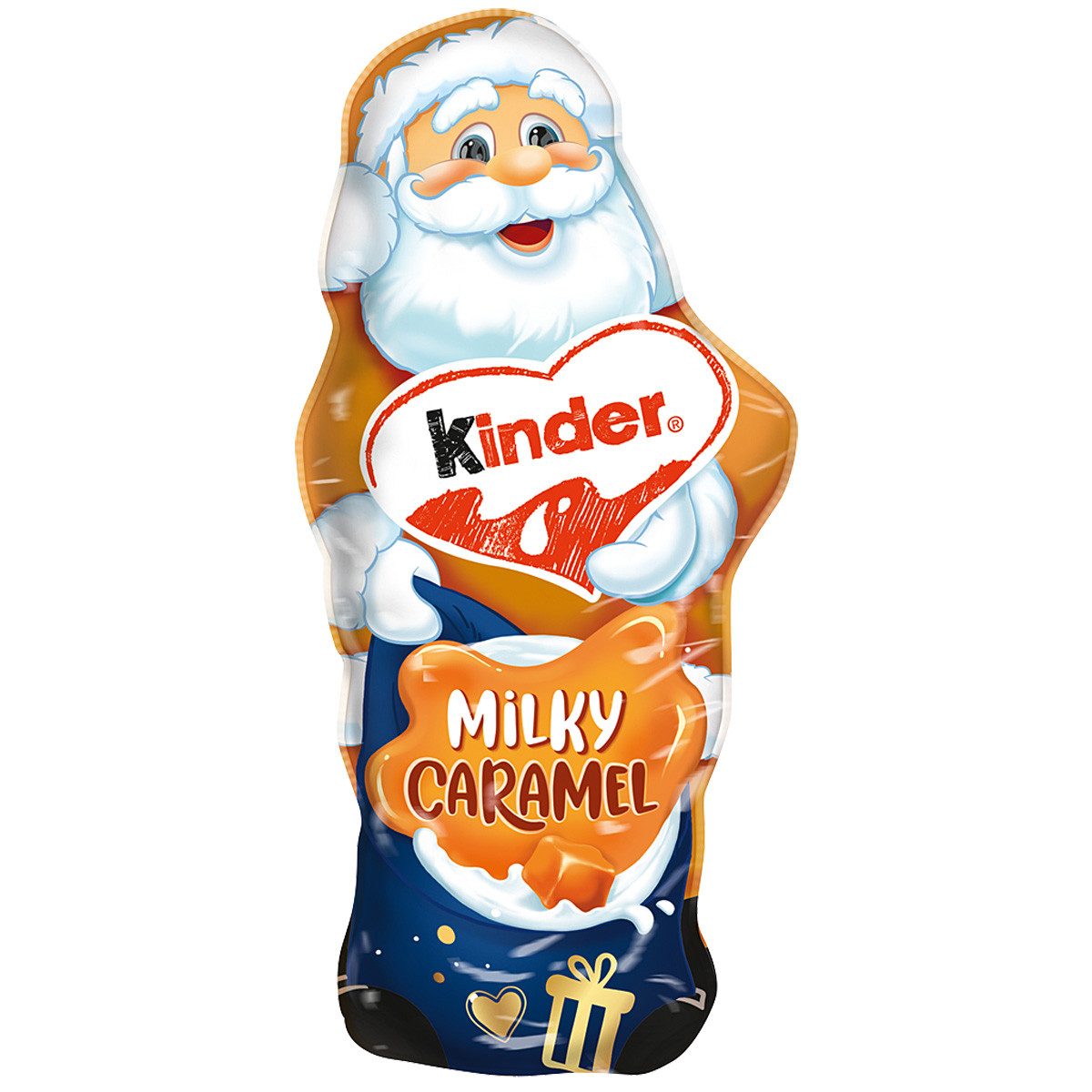 kinder Schokolade, kinder Schokolade Weihnachtsmann Milky Caramel Hohlfigur 110g