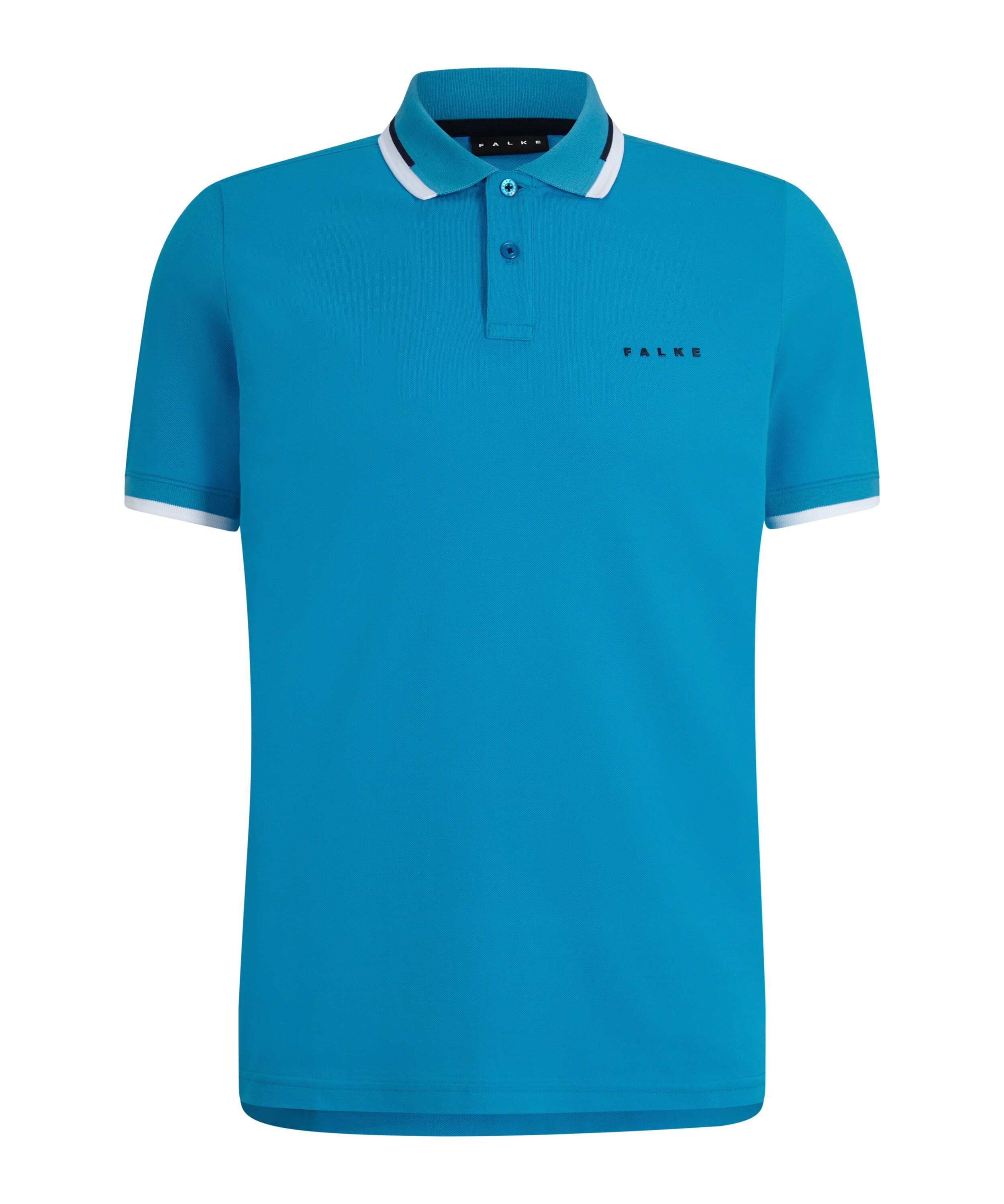 FALKE Poloshirt Polo Shirt aus hochwertiger Pima-Baumwolle (1-tlg., 1) aus hochwertiger Pima-Baumwolle