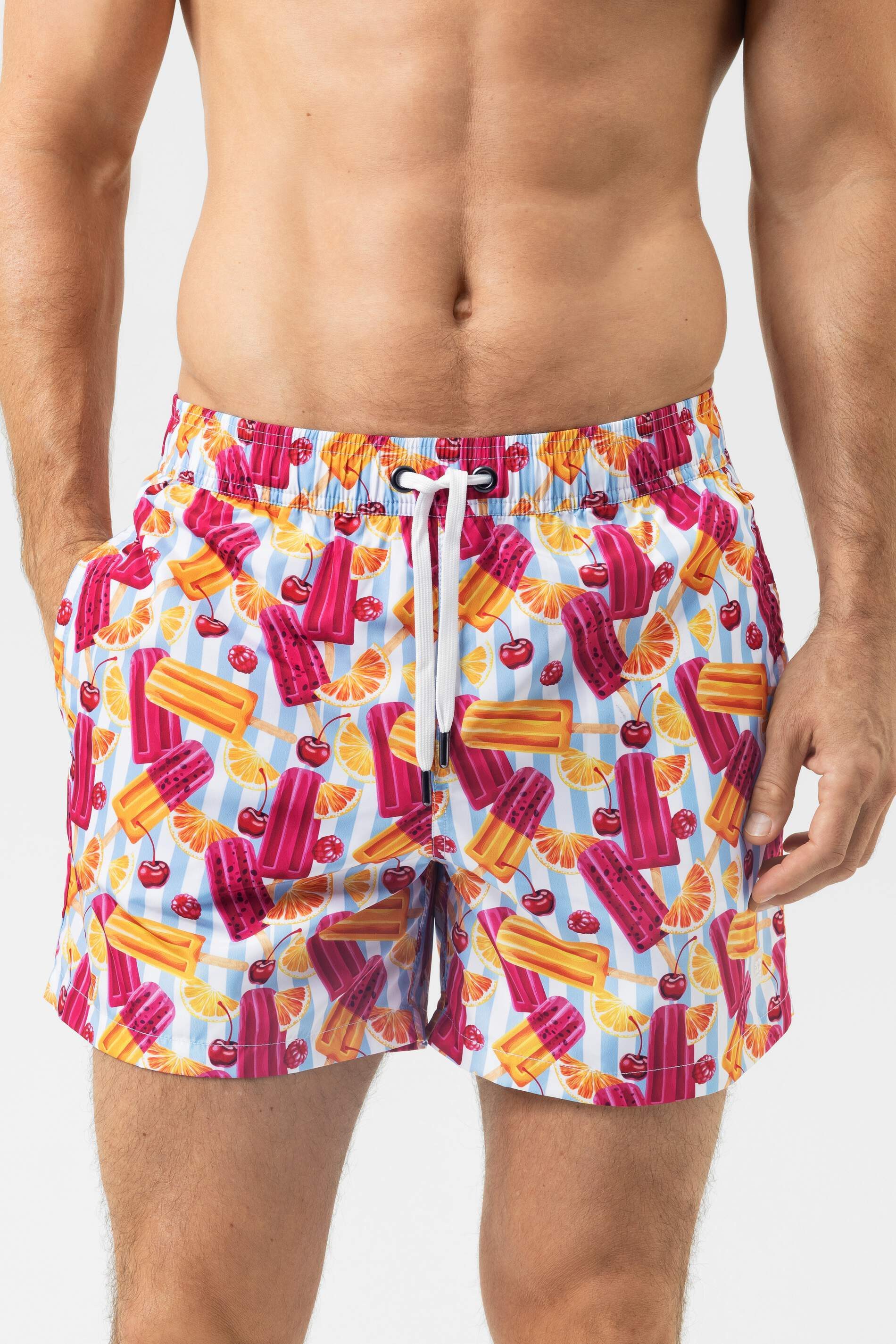 Mey Badeshorts Herren Serie Popsicle Paradise (1-St) Lässige Badeshort mit Print, Meerwasser-Resistenz