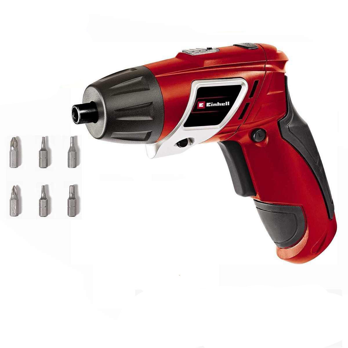 Einhell Akku-Schrauber Akkuschrauber TC-SD 3,6 Li Drehgelenk Handgriff inkl. 6 Bits