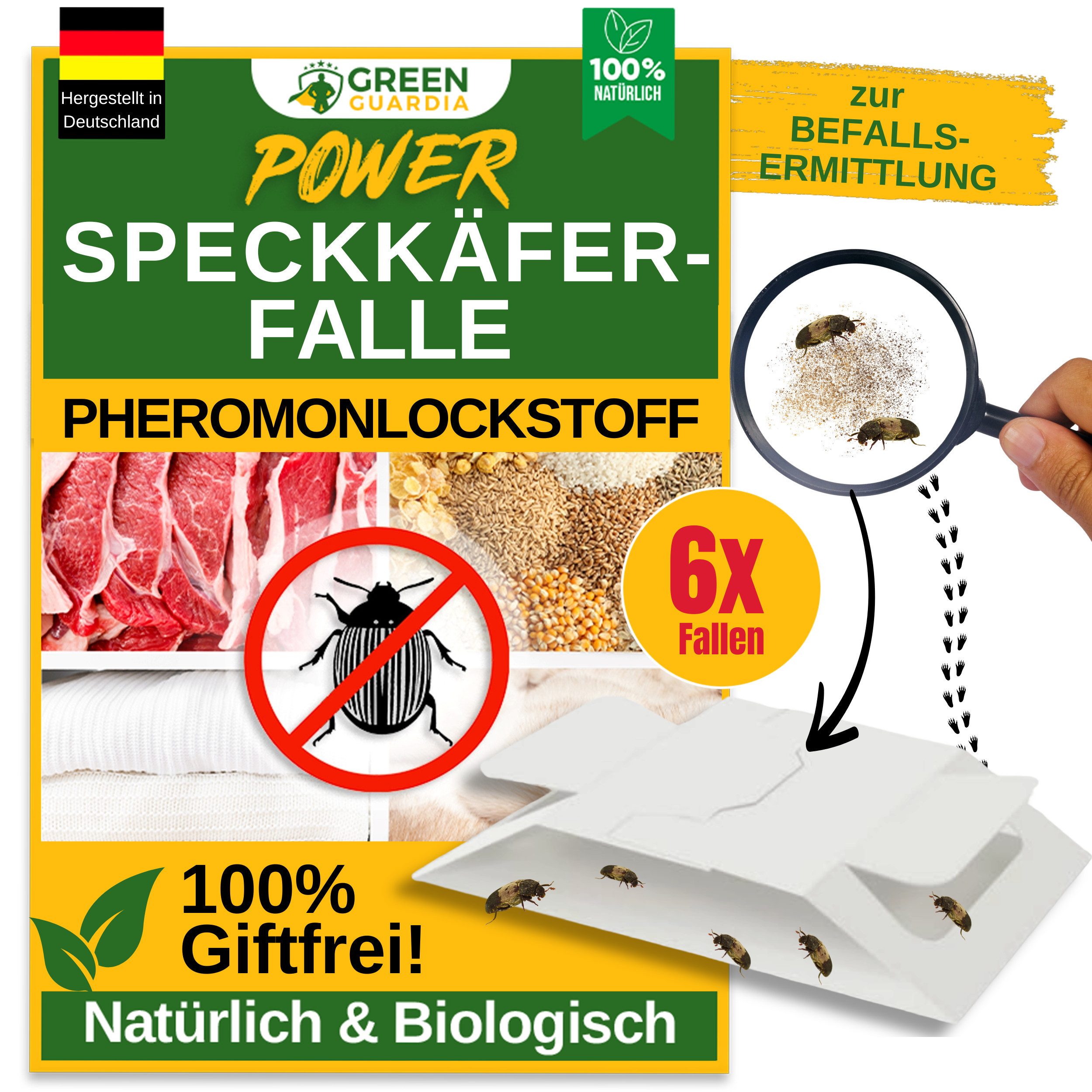 Insektenfalle Speckkäfer Falle mit Spezial-Lockstoff - insektizidfrei