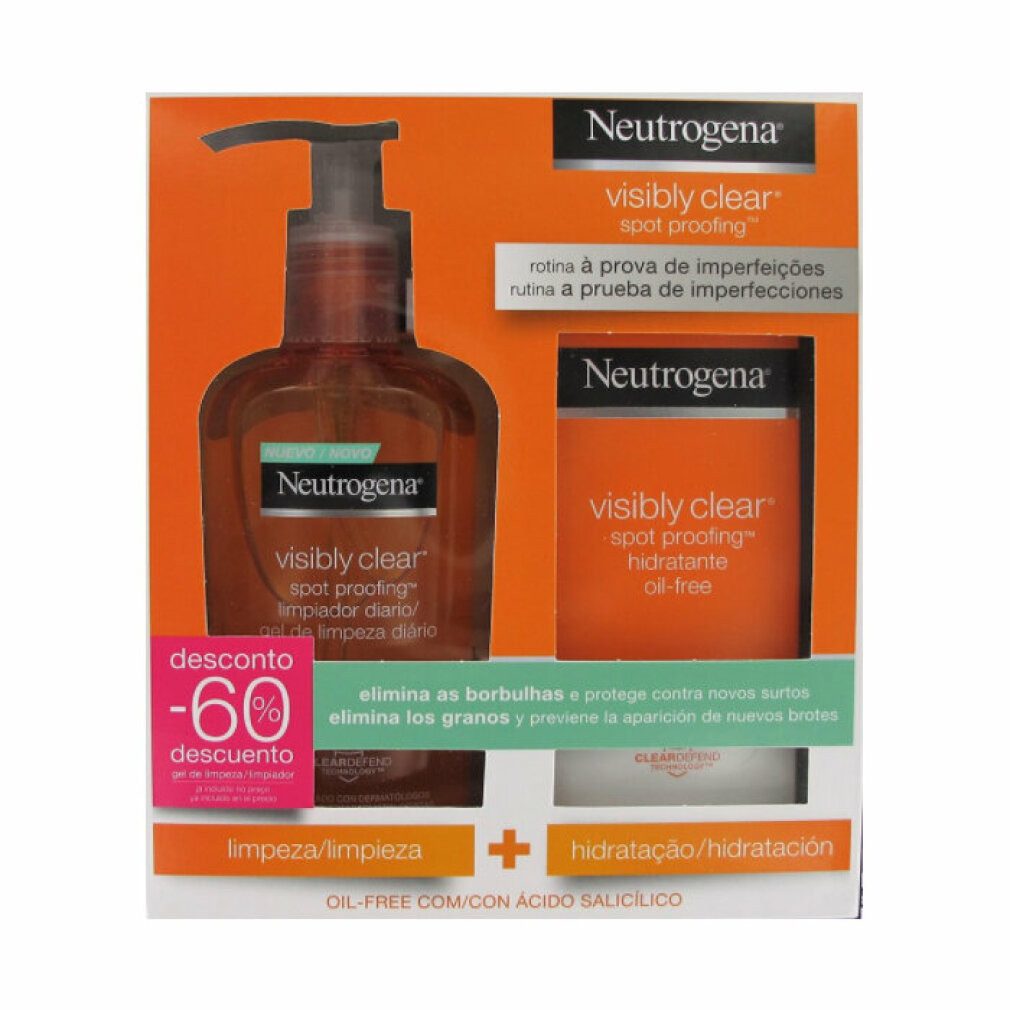 Hautpflege-Set Neutrogena Visibly Clear Anti-Pickel Ölfreies Waschgel 200ml