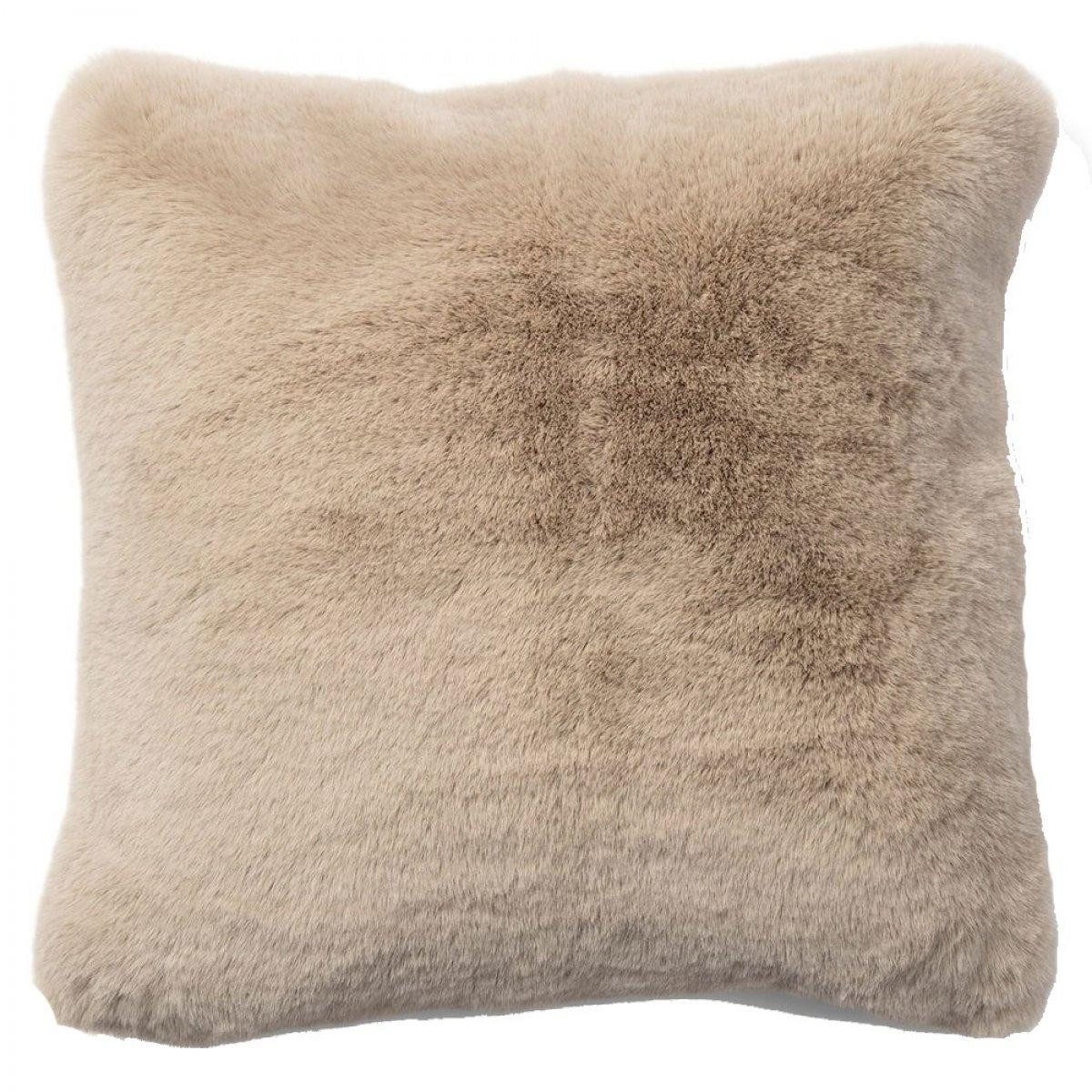 Rivièra Maison Kissenhülle Kissen Alba Kunstpelz Braun (50x50cm) günstig online kaufen