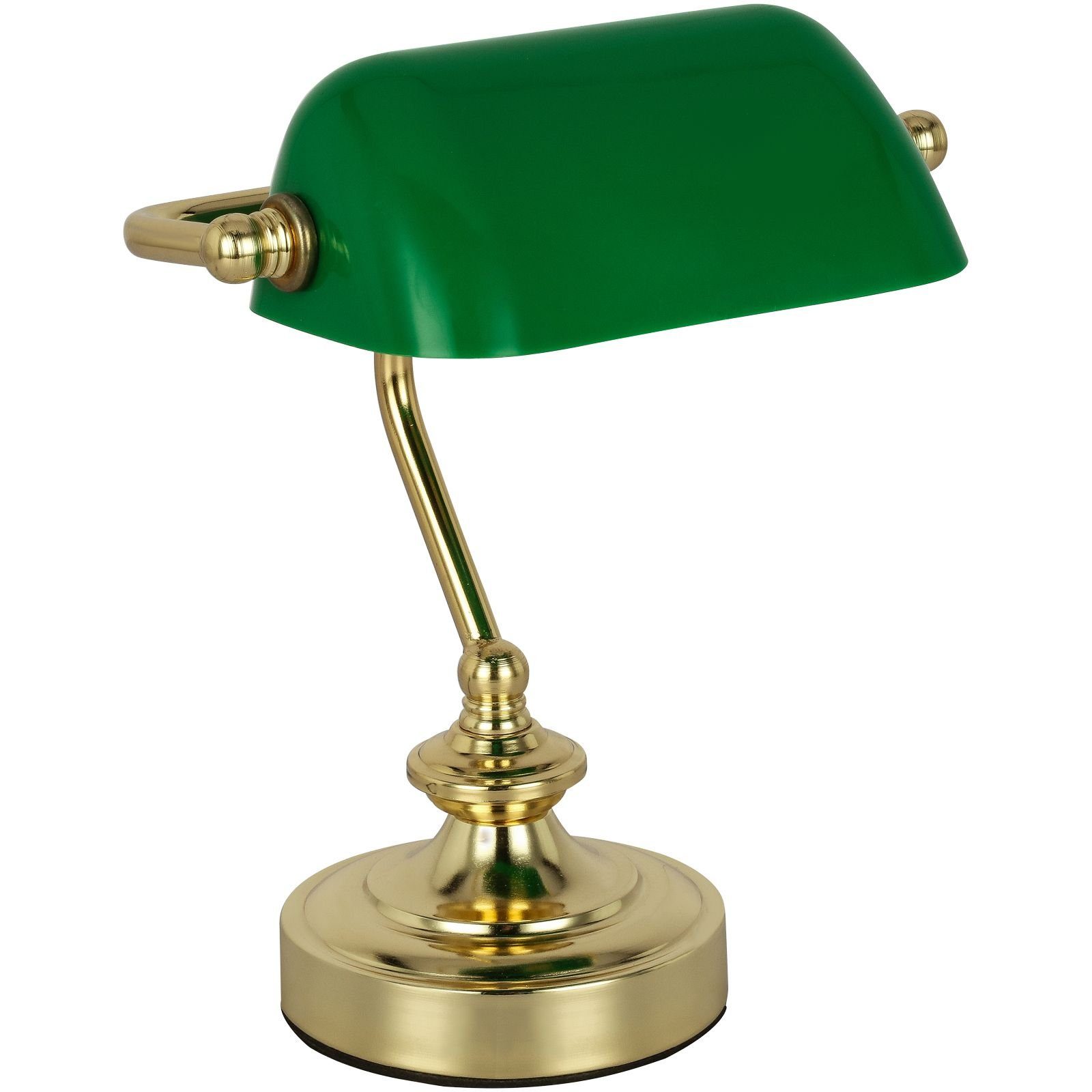 Leuchtmittel, Flur Lampe, Schreibtischlampe retro Nachttischleuchte, vom abhängig Tischlampe Tischleuchte Lichtfarbe Esszimmer, Globo Banker Wohnzimmer, Leuchtmittel, Schlafzimmer, ist grün, GLOBO Nachttischlampe, Tischleuchte ohne Schreibtischleuchte,