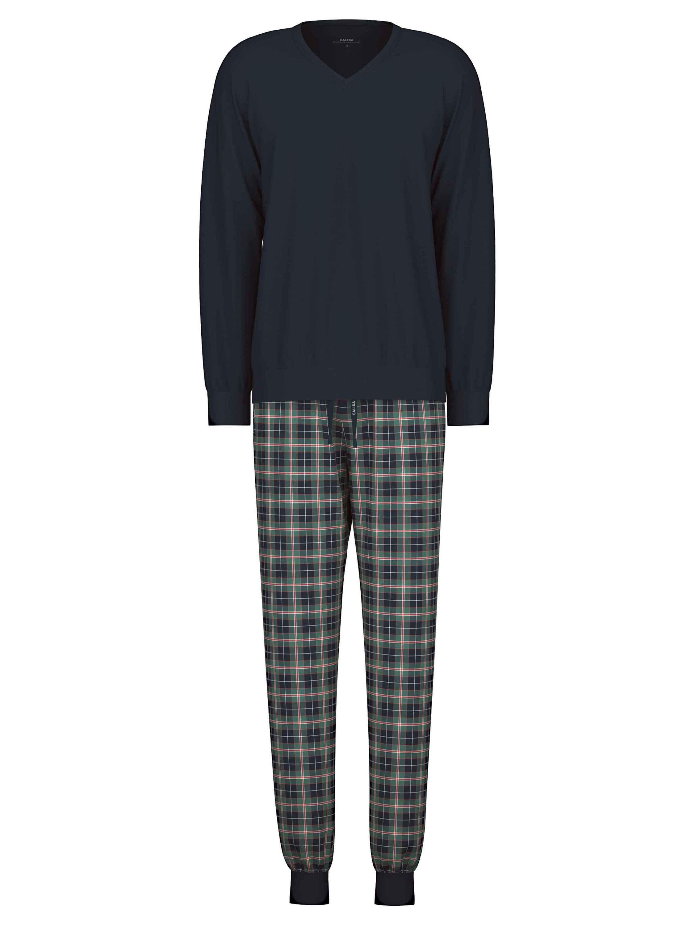 Bündchen-Pyjama CALIDA tlg) (2 Pyjama