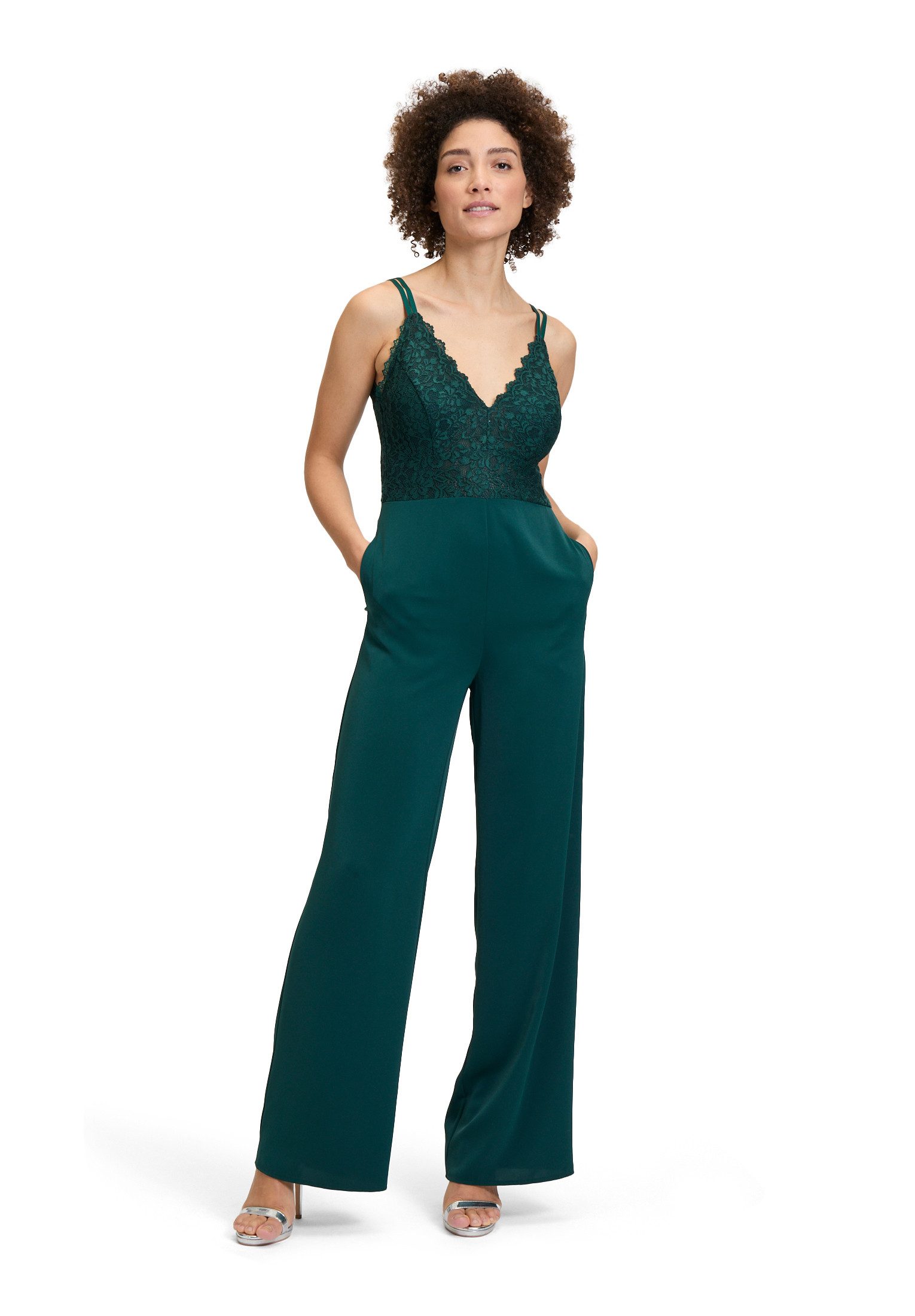 Vera Mont Overall Damen Jumpsuit mit Spitze (1-tlg) Spitze günstig online kaufen
