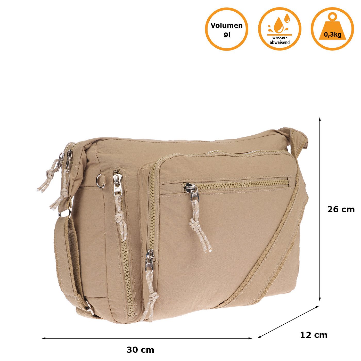 Christian Wippermann Henkeltasche Große Damen Tasche Umhängetasche Schultertasche (einzeln), Henkeltasche