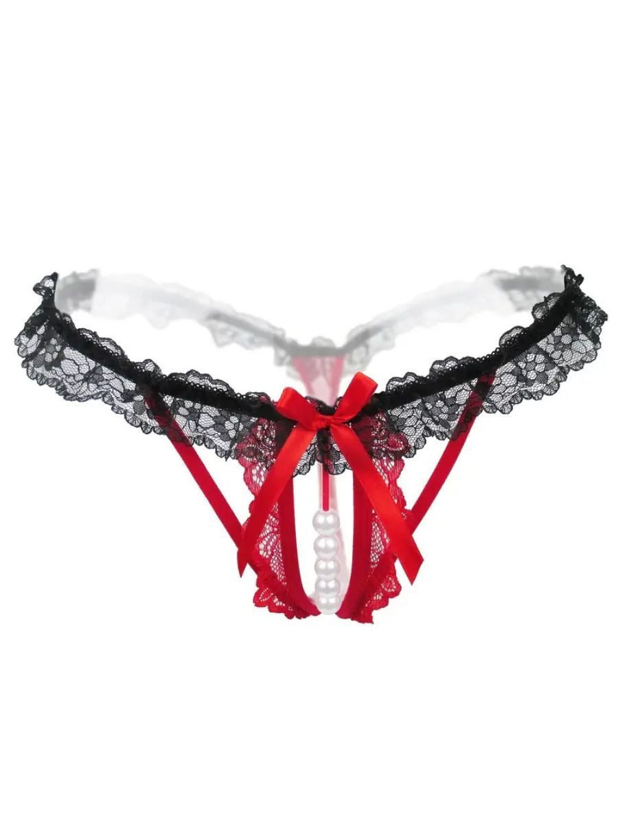 Tanga-Ouvert Dessous mit offenem Schritt - Sexy Unterwäsche
