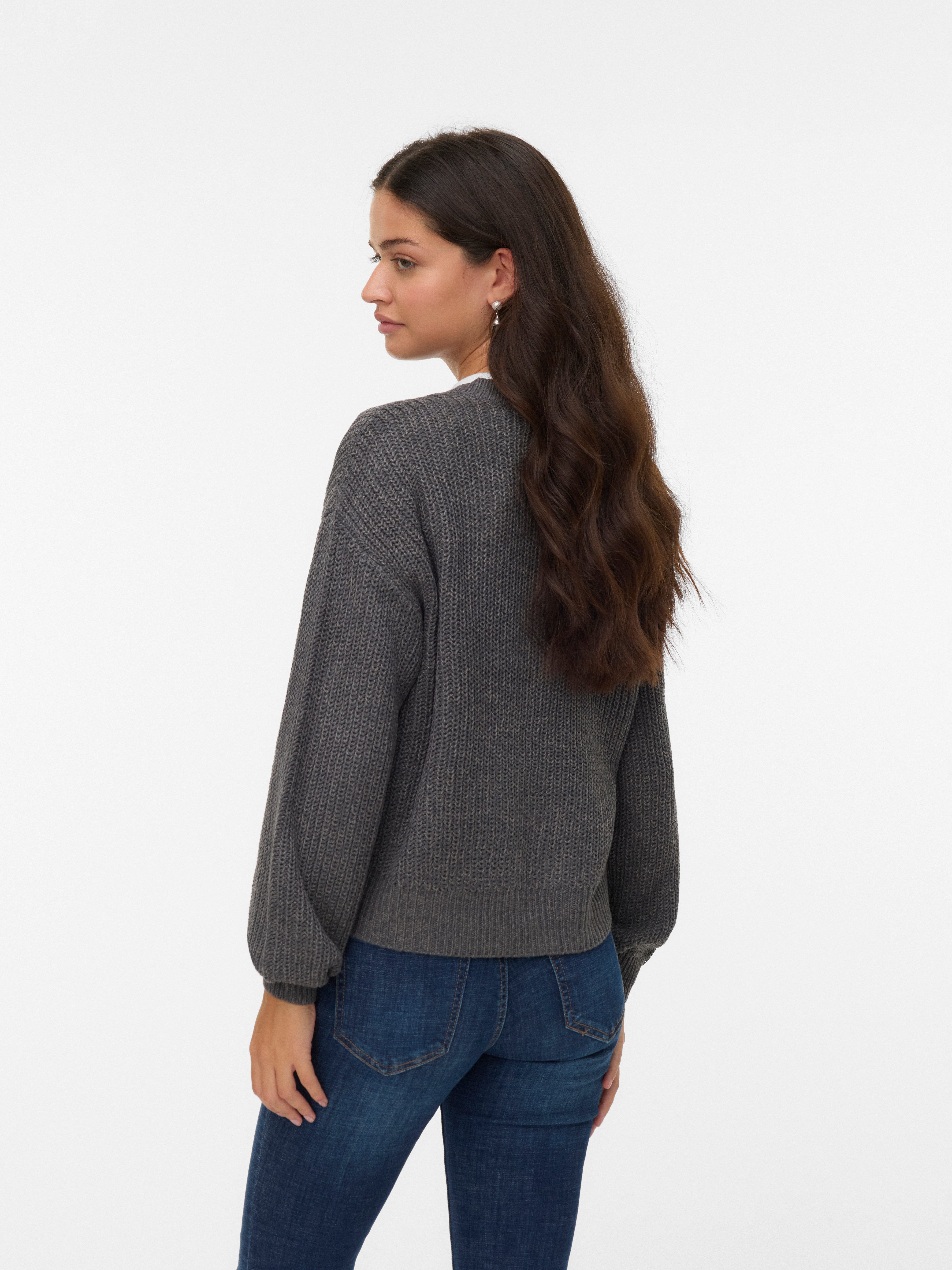 Vero Moda Strickjacke VMLEA LS O-NECK günstig online kaufen