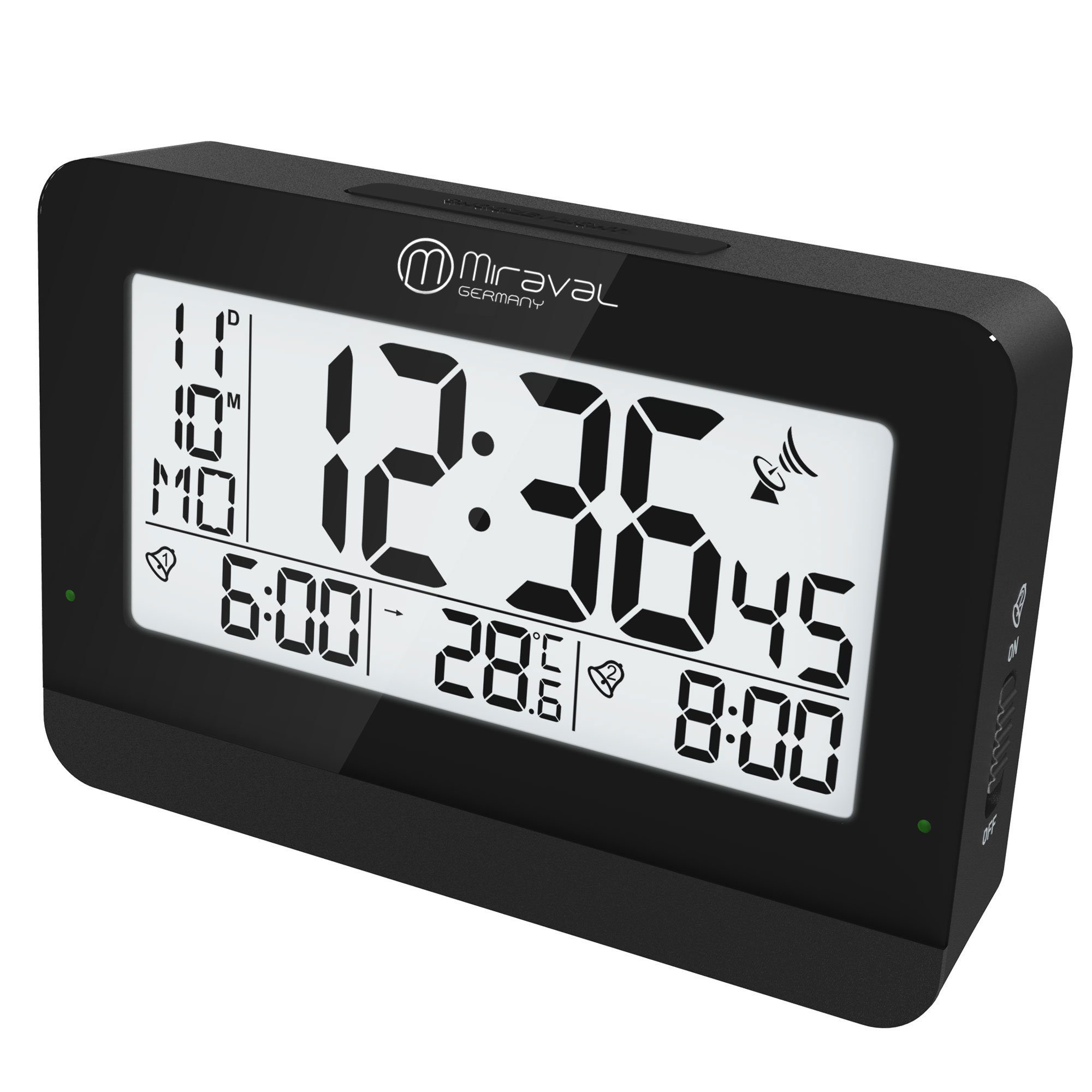 Funkwecker Miraval digitaler LCD-Funkwecker